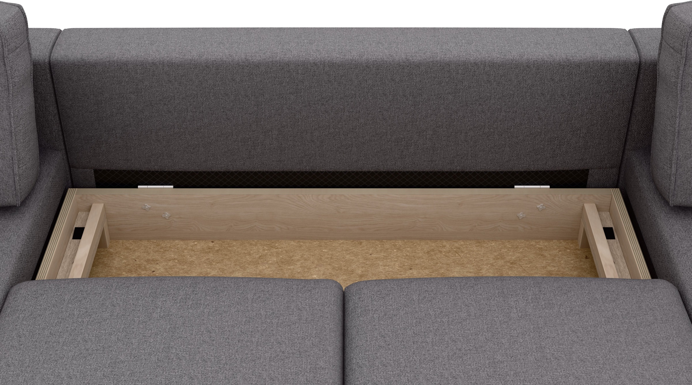 Home affaire Wohnlandschaft »Booster Couch wahlweise mit Schlaffunktion und Bettkasten-auch in Cord«, Sofa in U-Form, Breite 305 cm