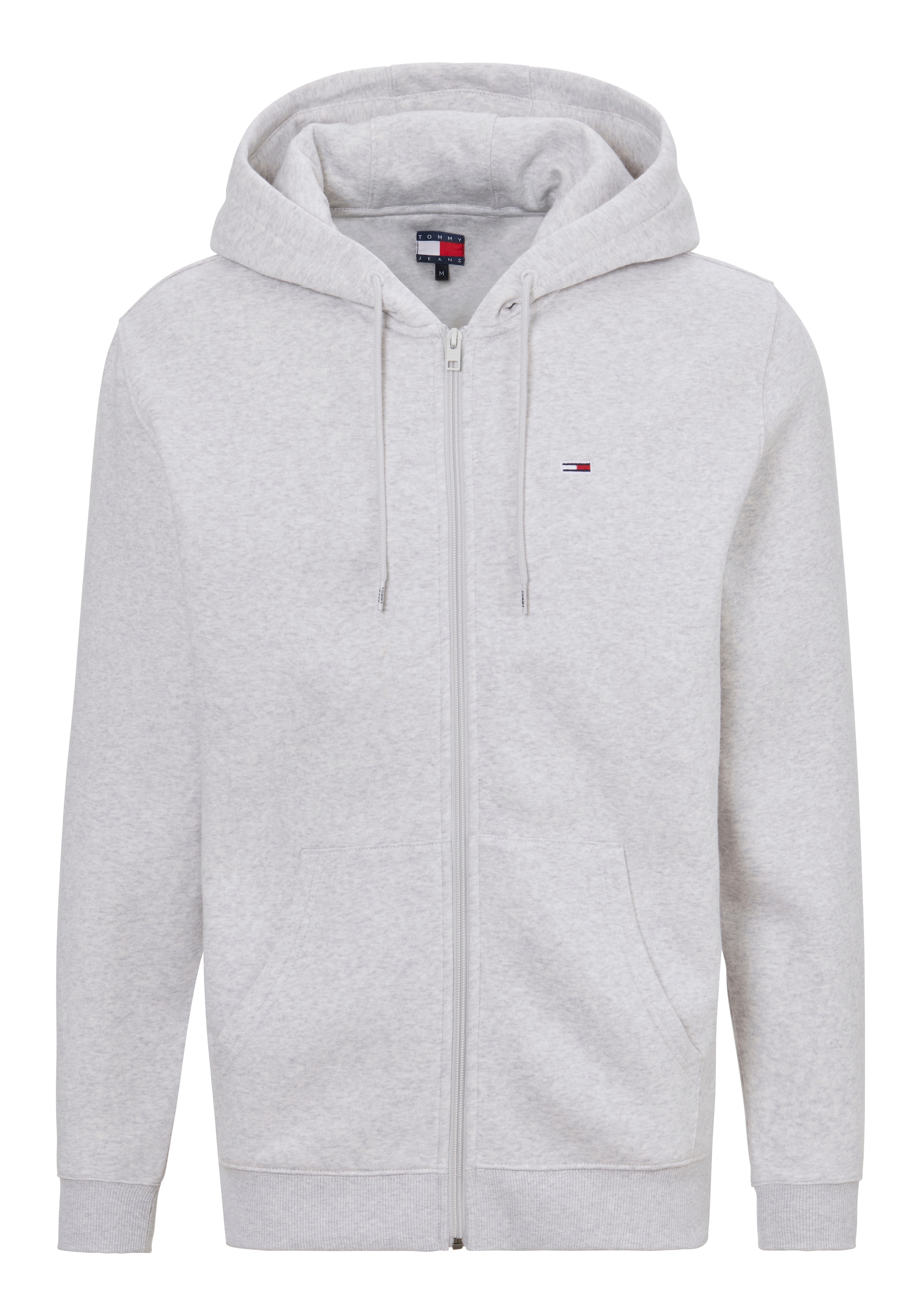 Tommy Jeans Sweatshirt »TJM REG S FLAG ZIP FLEECE THRU«, mit bestickten Markenlogo auf Brusthöhe