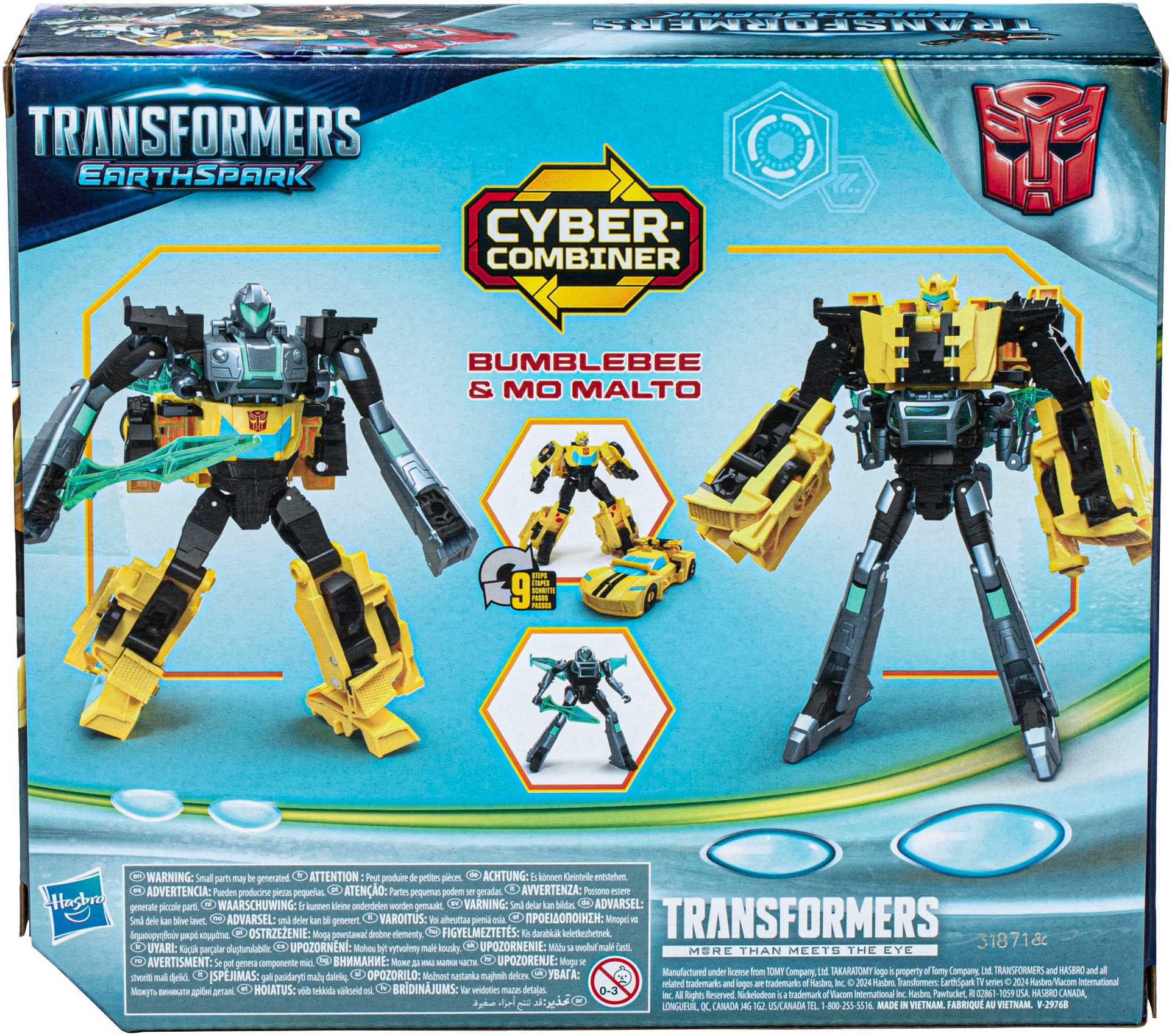 Hasbro Actionfigur »Transformers EarthSpark, Cyber-Combiner Bumblebee und Mo Malto«