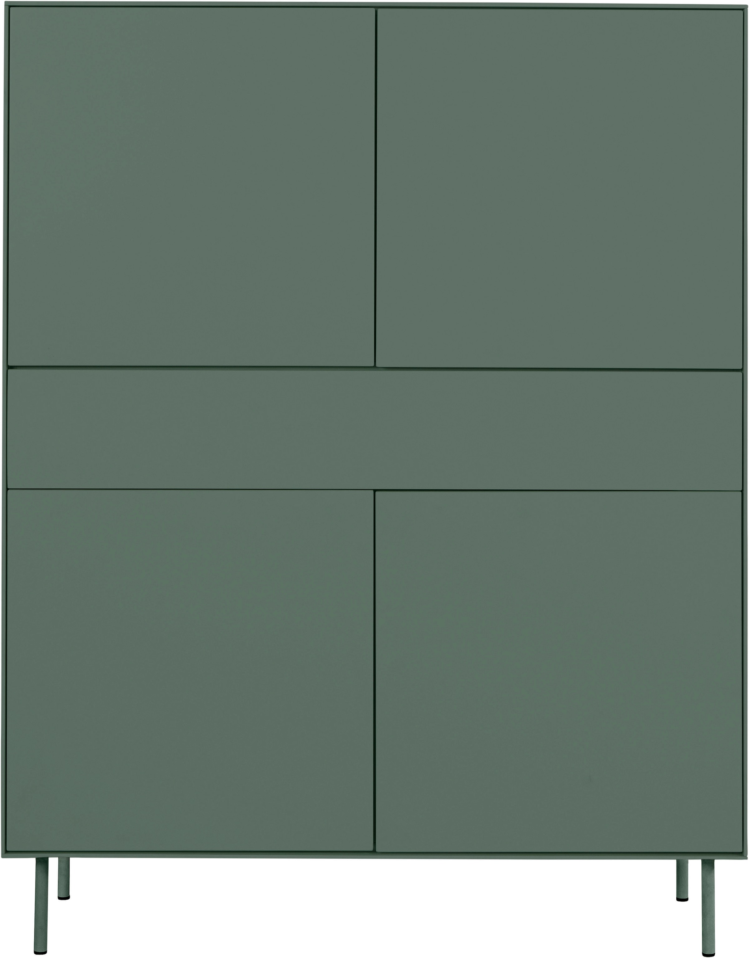 LeGer Home by Lena Gercke Highboard »Essentials«, Höhe: 144cm, MDF lackiert, Push-to-open-Funktion