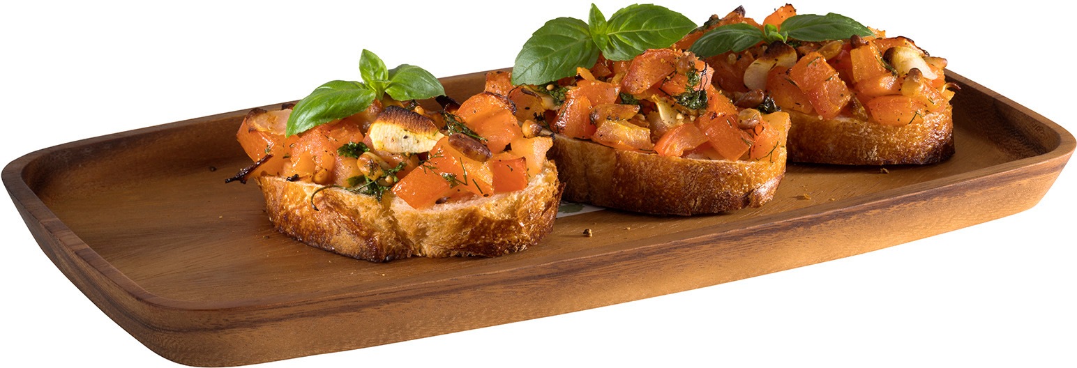 APS Servierbrett geölt, zum Servieren, Schneiden, Deko