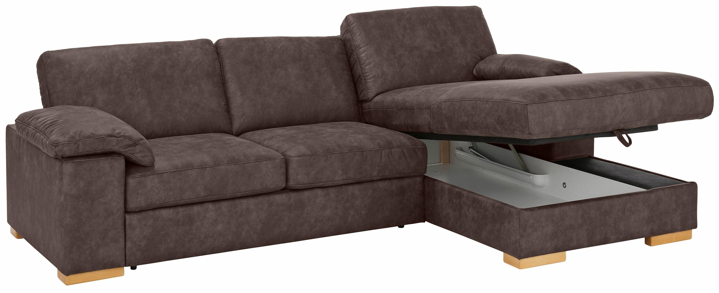 Home affaire Ecksofa »Ventura L-Form«, wahlweise mit Bettfunktion und Bettfunktion/Bettkasten