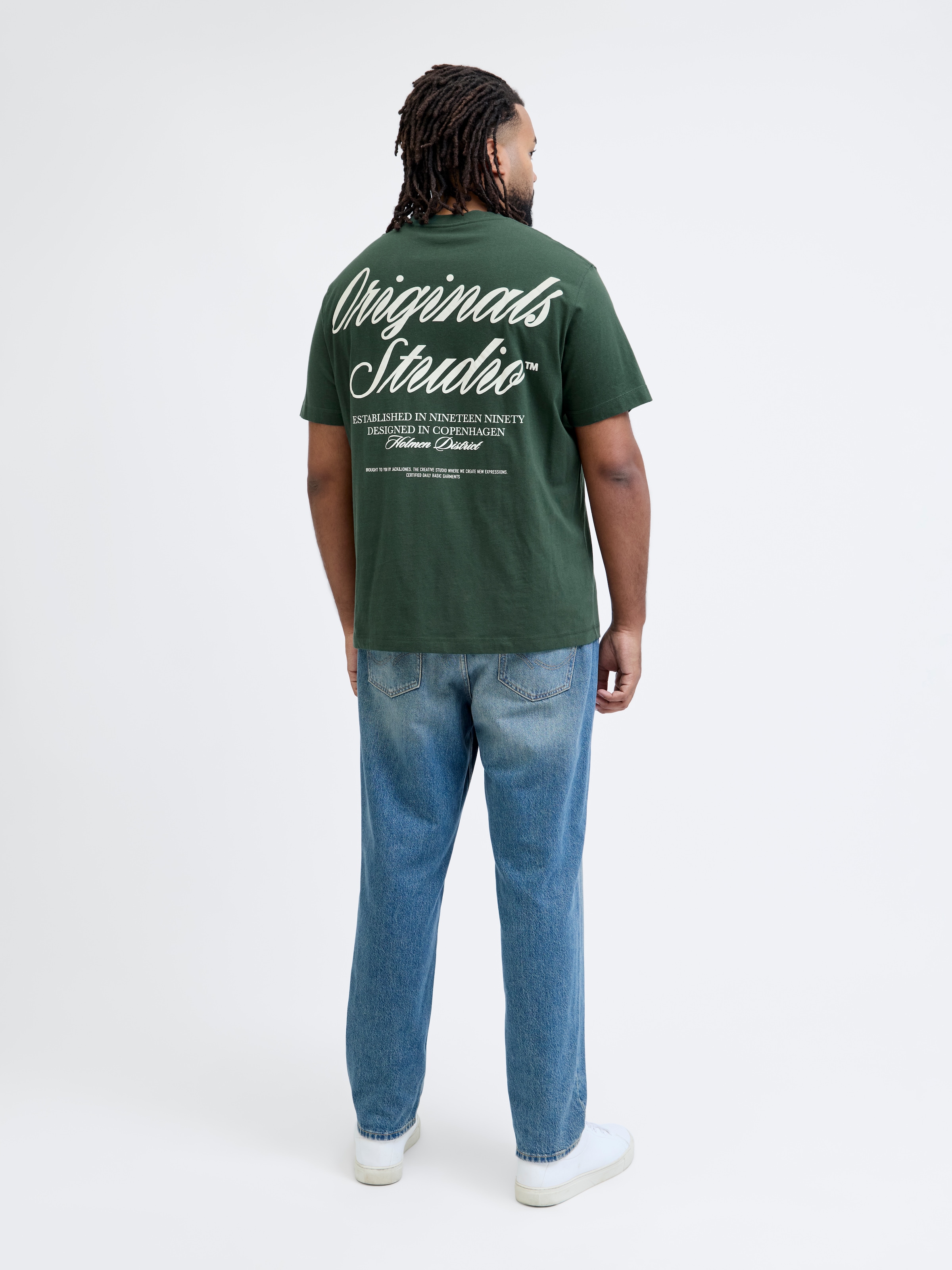 Jack & Jones PlusSize Kurzarmshirt »JORNORREBRO TYPO TEE SS CREW NECK  PLS« Baumwolle, regular fit