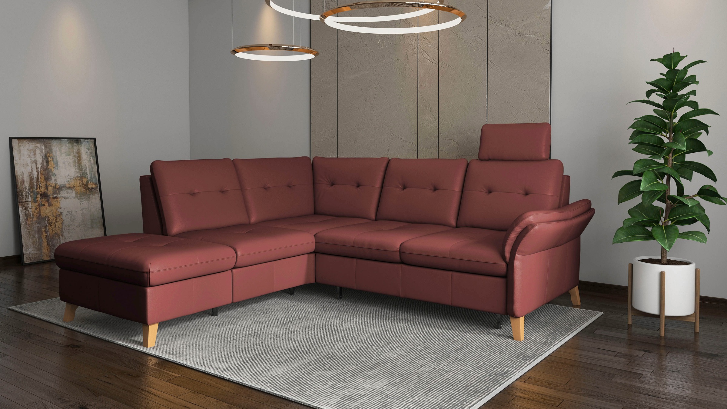 sit&more Ecksofa »Göteborg« inkl. Sitztiefenverstellung, wahlweise mit Bett günstig online kaufen