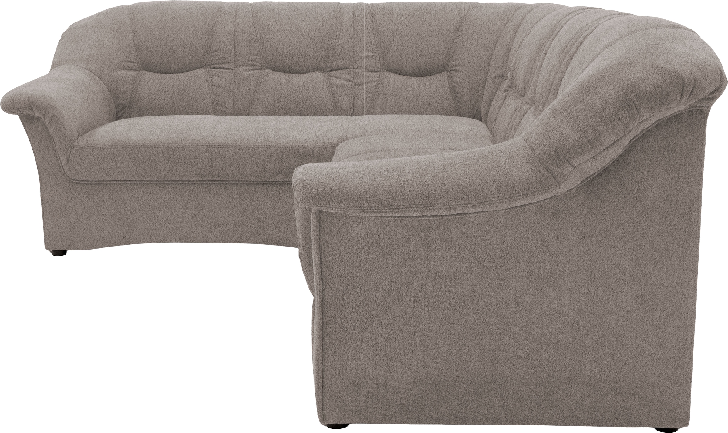 OTTO home Ecksofa »Langeland 232 x 146 cm, auch mit Schlaffunktion, mit Federkern, L-Form« mittelfester Sitzkomfort, aus pflegeleichtem, weichem Microfaser Bezug
