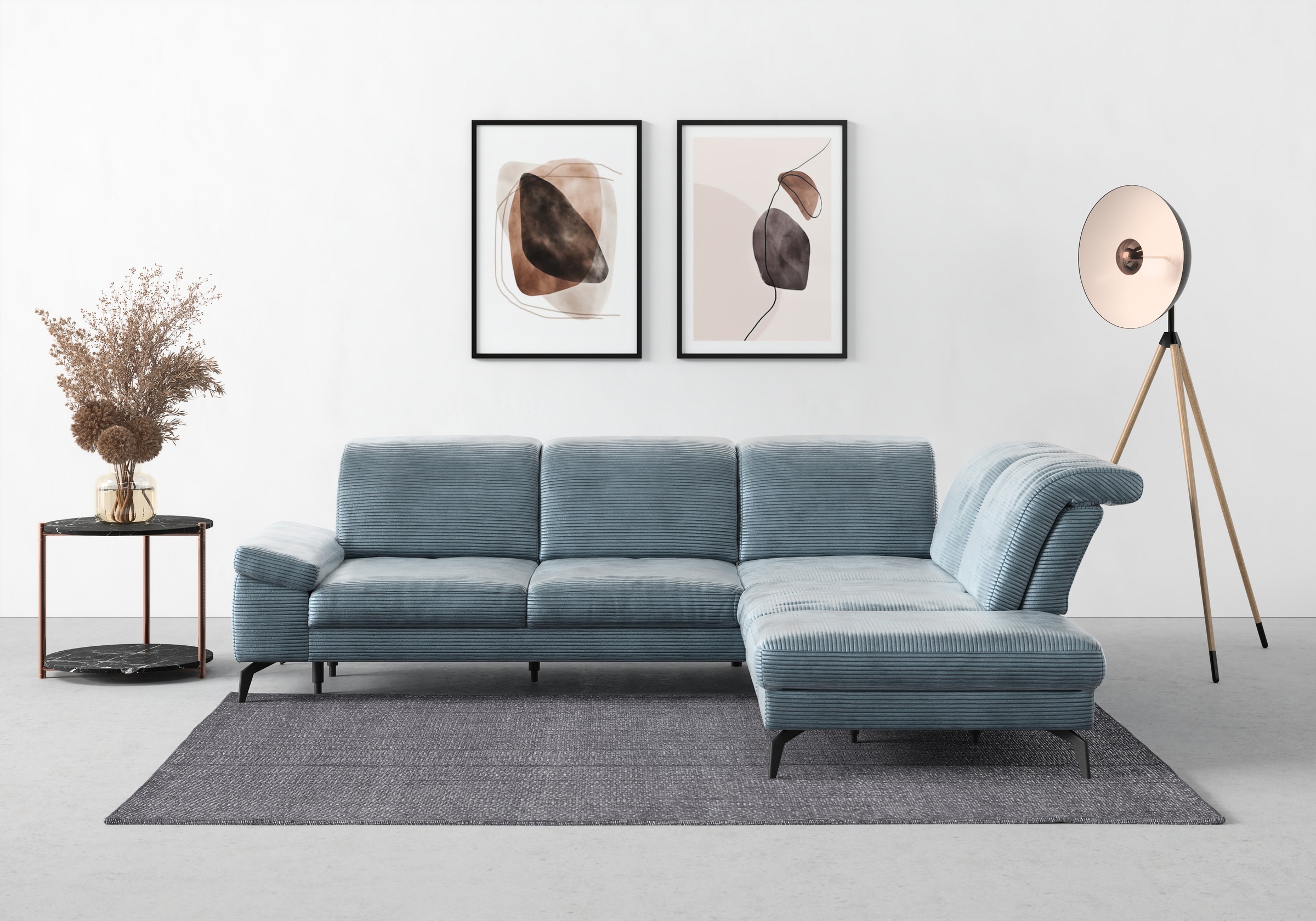 sit&more Ecksofa »Cabana L-Form« Ottomane, wahlweise mit Sitztiefen-,Armleh günstig online kaufen