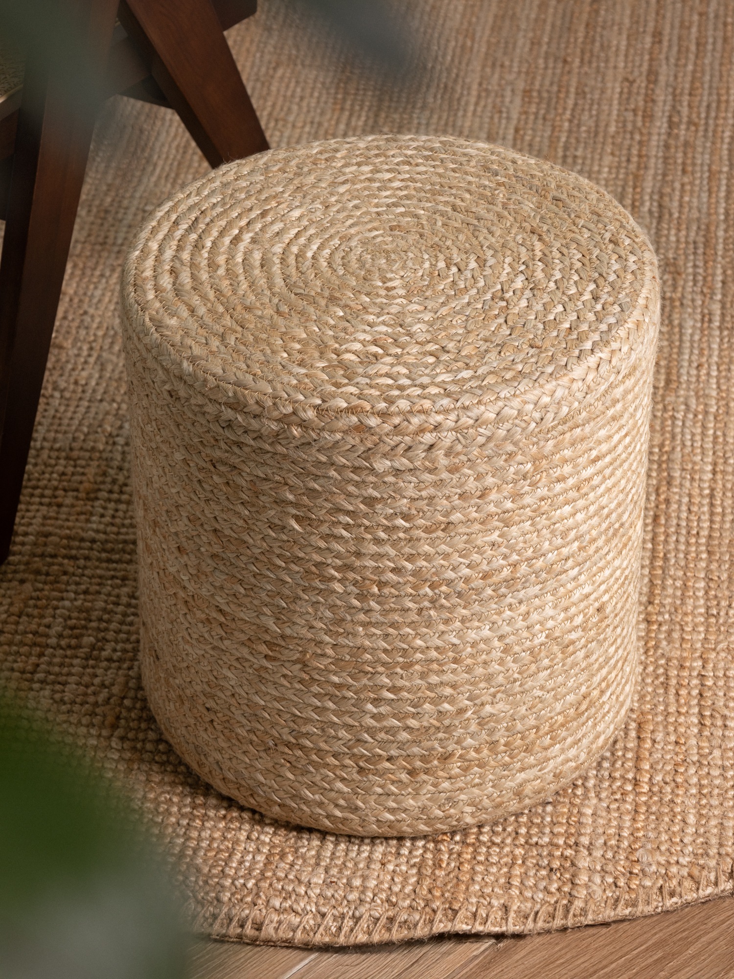 HANSE Home Pouf »Jutta, Jute«, (1 St.), Jute, Natur, Wohnzimmer, Esszimmer, Schlafzimmer, Flur, Modern, Boho