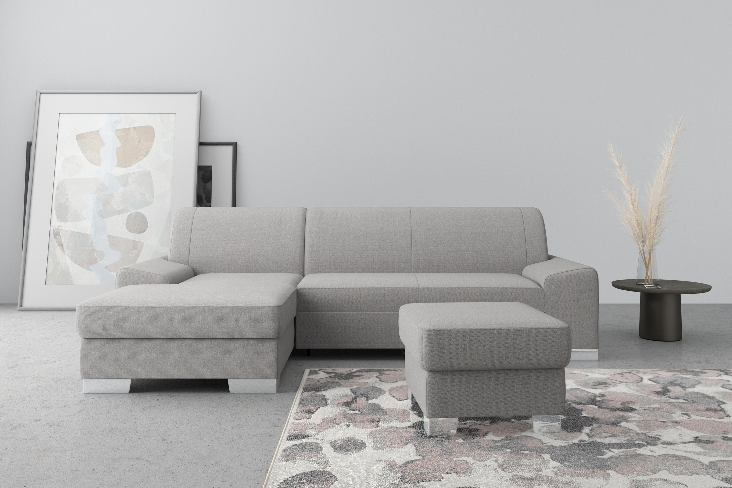 DOMO collection Ecksofa »Anzio L-Form, whlw. Bettfunktion, Federkern, hochw günstig online kaufen