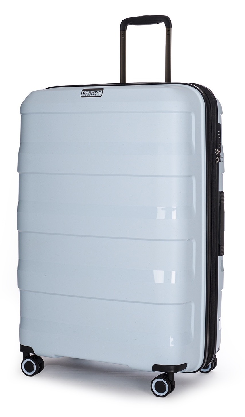Stratic Trolley »STRAW+ Koffer L«, (1 St.), 4 Rollen, Hartschalenkoffer Trolley TSA-Zahlenschloss STRATIC CONNECT NFC-Chip
