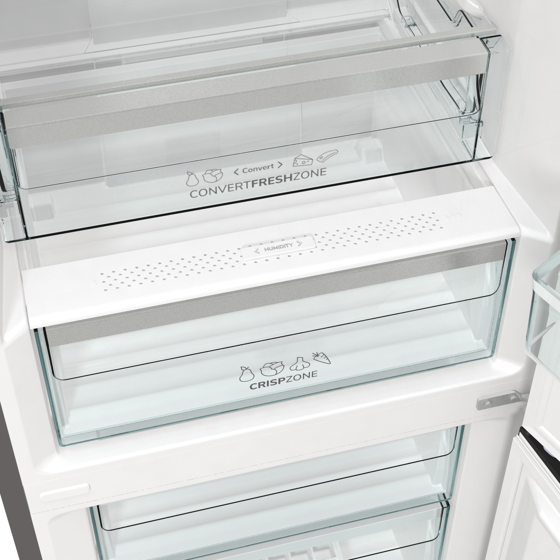 GORENJE Kühl-/Gefrierkombination »NRK620B61X4OT«, kein Abtauen Dank NoFrostPlus, CrispZone mit Feuchteregulierung