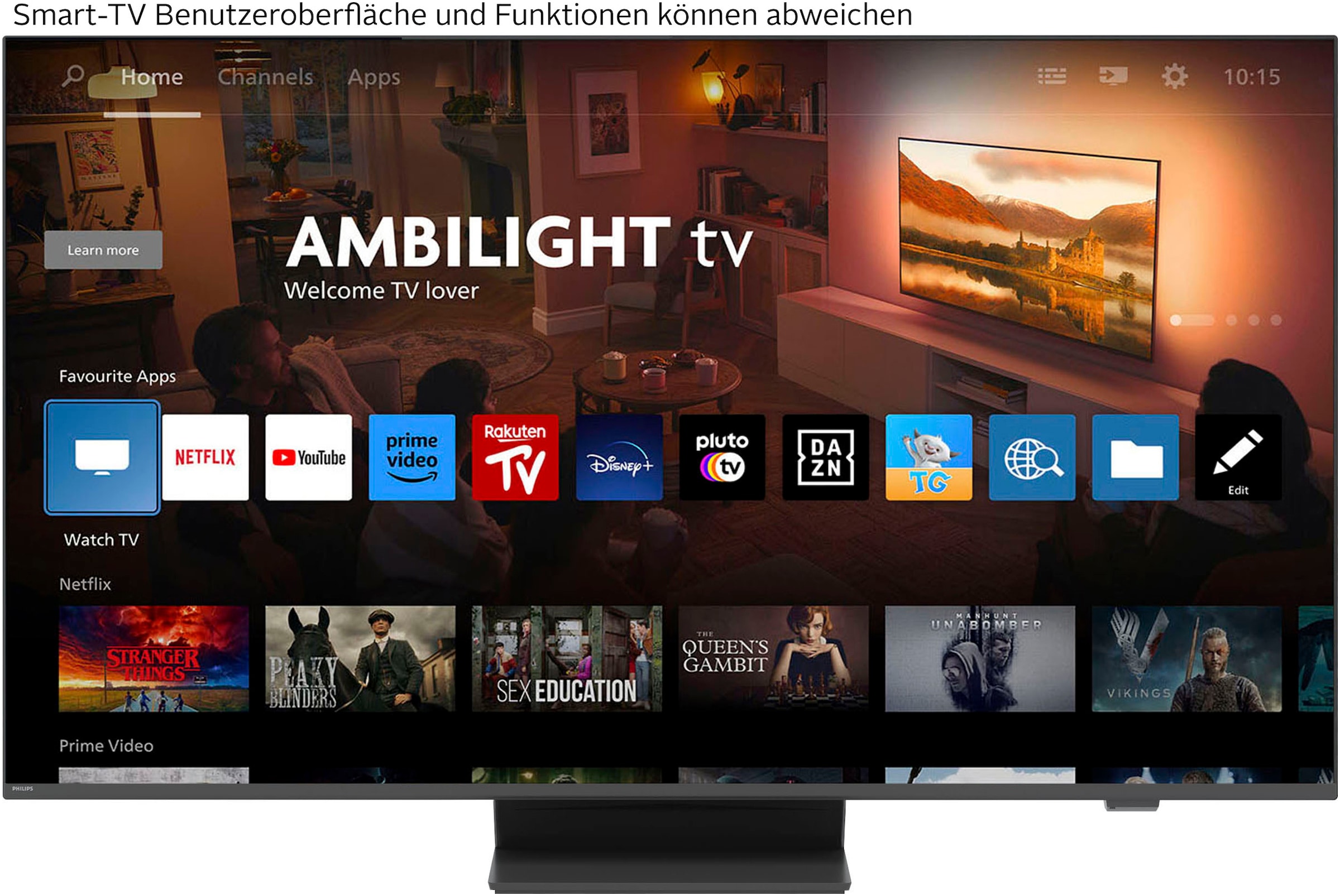 Philips QLED-Fernseher »65PUS8600/12«, 4K Ultra HD, Smart-TV
