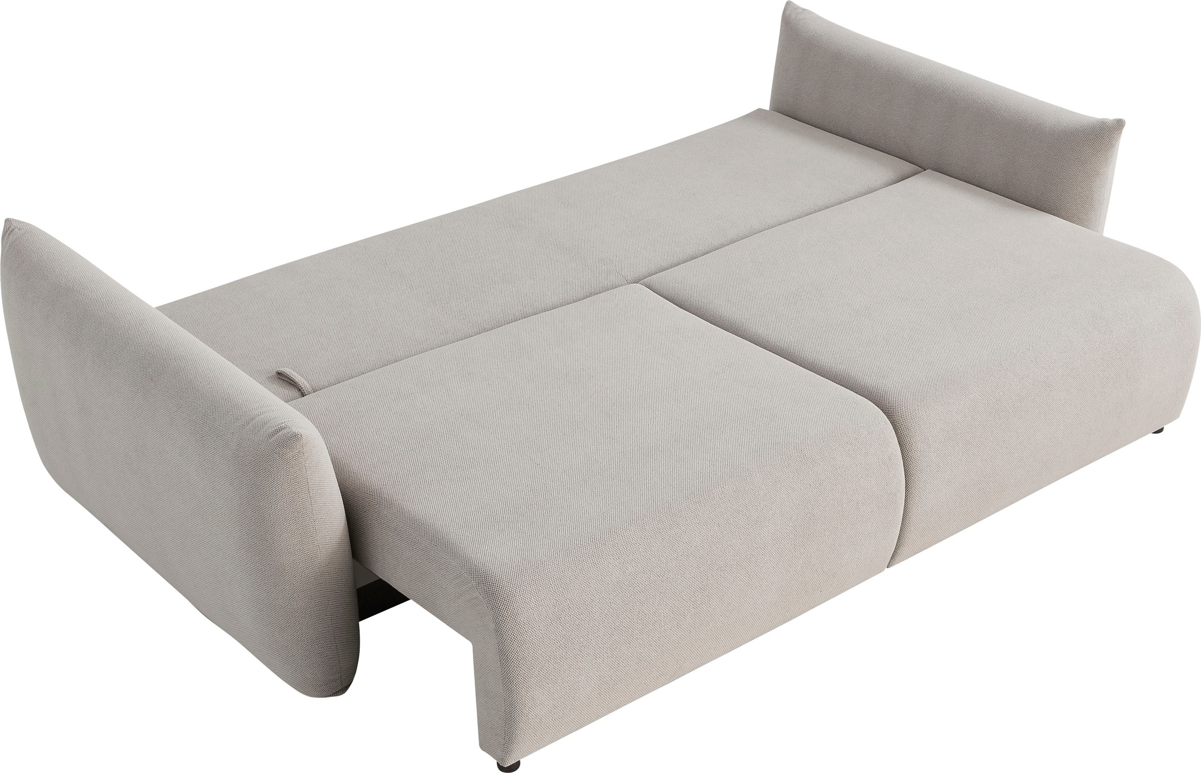 INOSIGN 3-Sitzer »MAVAS Schlafsofa mit Bettkasten«, ca.240/108cm (Liegefläche 212/145 cm), Cord, Chenille, Struktur