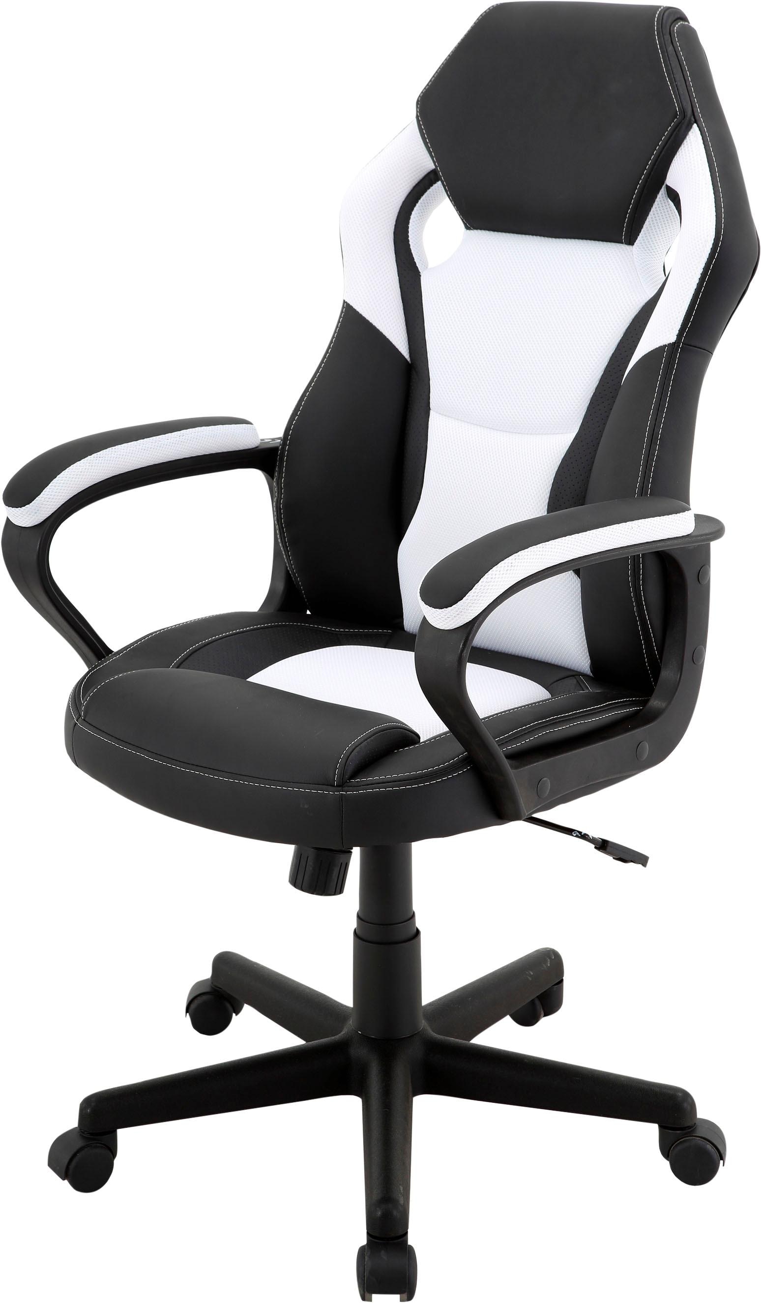 Homexperts Chefsessel »Manta«, Kunstleder-Netzstoff, Gamingchair passend zum Gamingtisch Tron