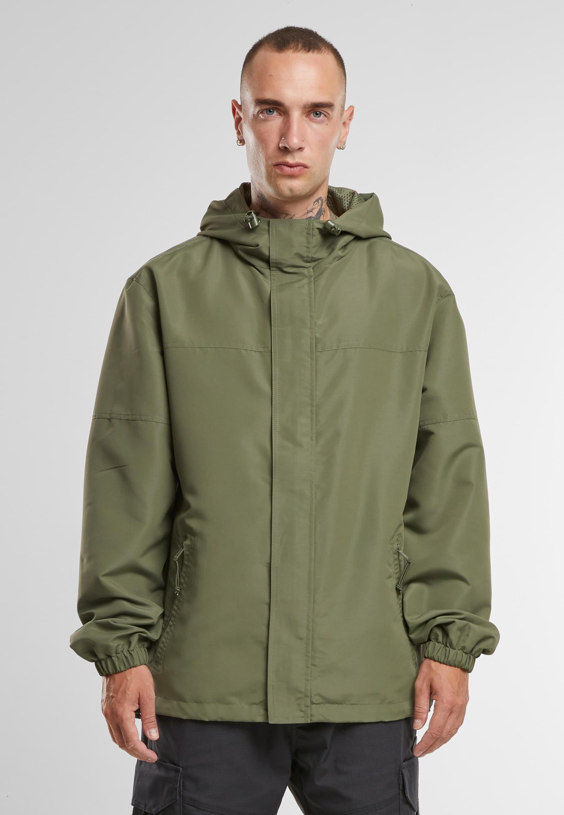 Brandit Windbreaker »Brandit Brandit Men Light Windbreaker Frontzip« 1 Stk. tlg. mit Kapuze