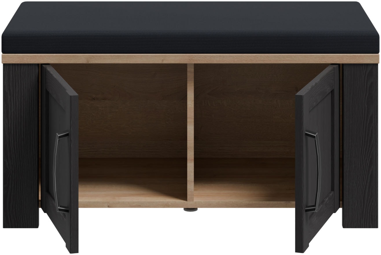 FORTE Polsterbank »Bohol, Garderobenbank mit Sitzpolster, Stauraum« B/H/T 86,5/45/42cm