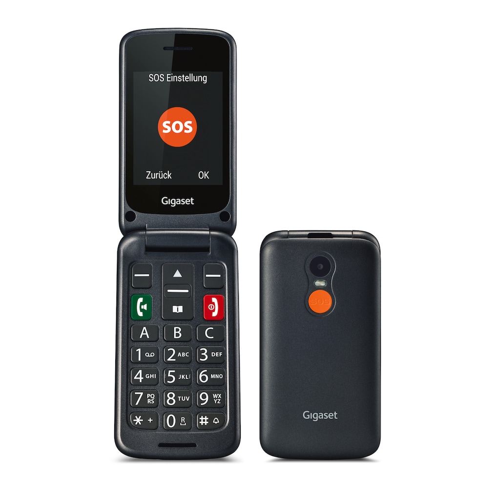 Gigaset Smartphone »GL590«, schwarz, 7,3 cm/2,8 Zoll, 0,3 MP Kamera