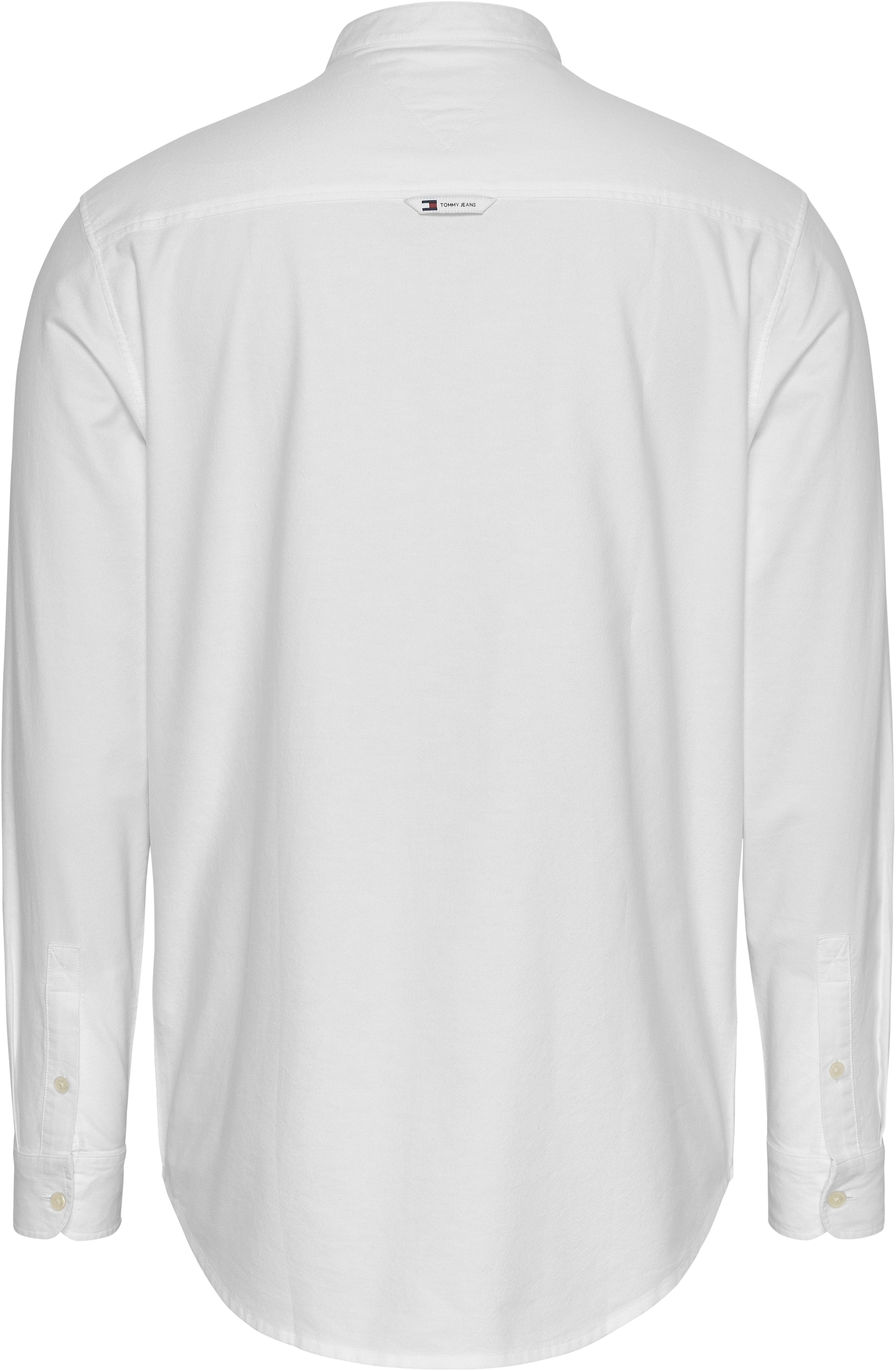 Tommy Jeans Langarmhemd »TJM REG OXFORD MAO SHIRT«, mit Logostickerei