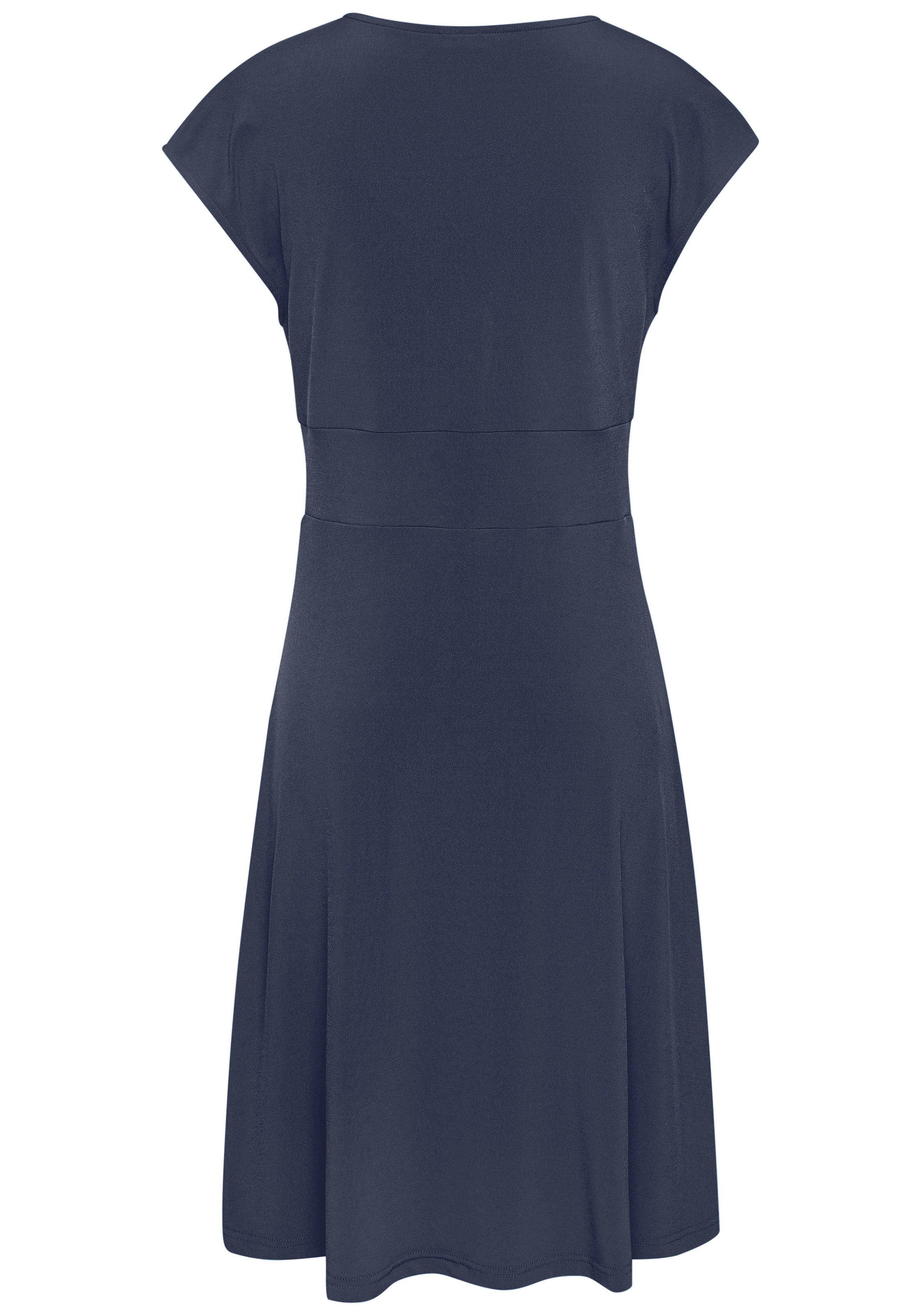 LASCANA Midikleid aus bügelfreier Ware, elegantes Sommerkleid aus Jersey, Strandkleid