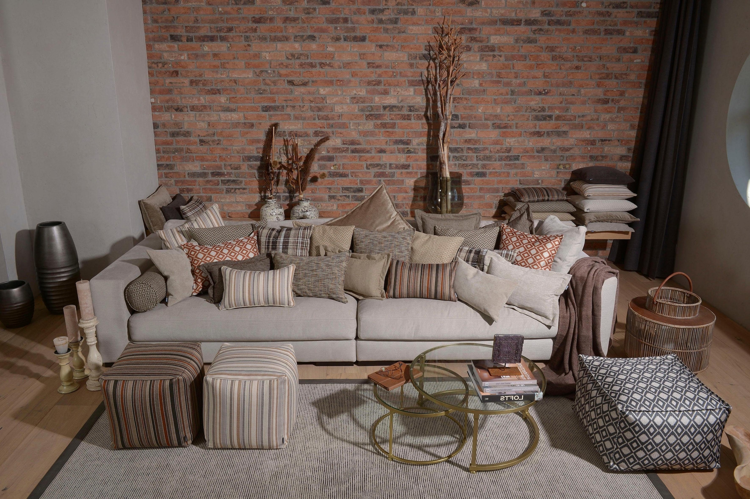 H.O.C.K. Dekokissen »Addicted«, im eleganten Design, Kissenhülle mit Füllung, 1 Stück