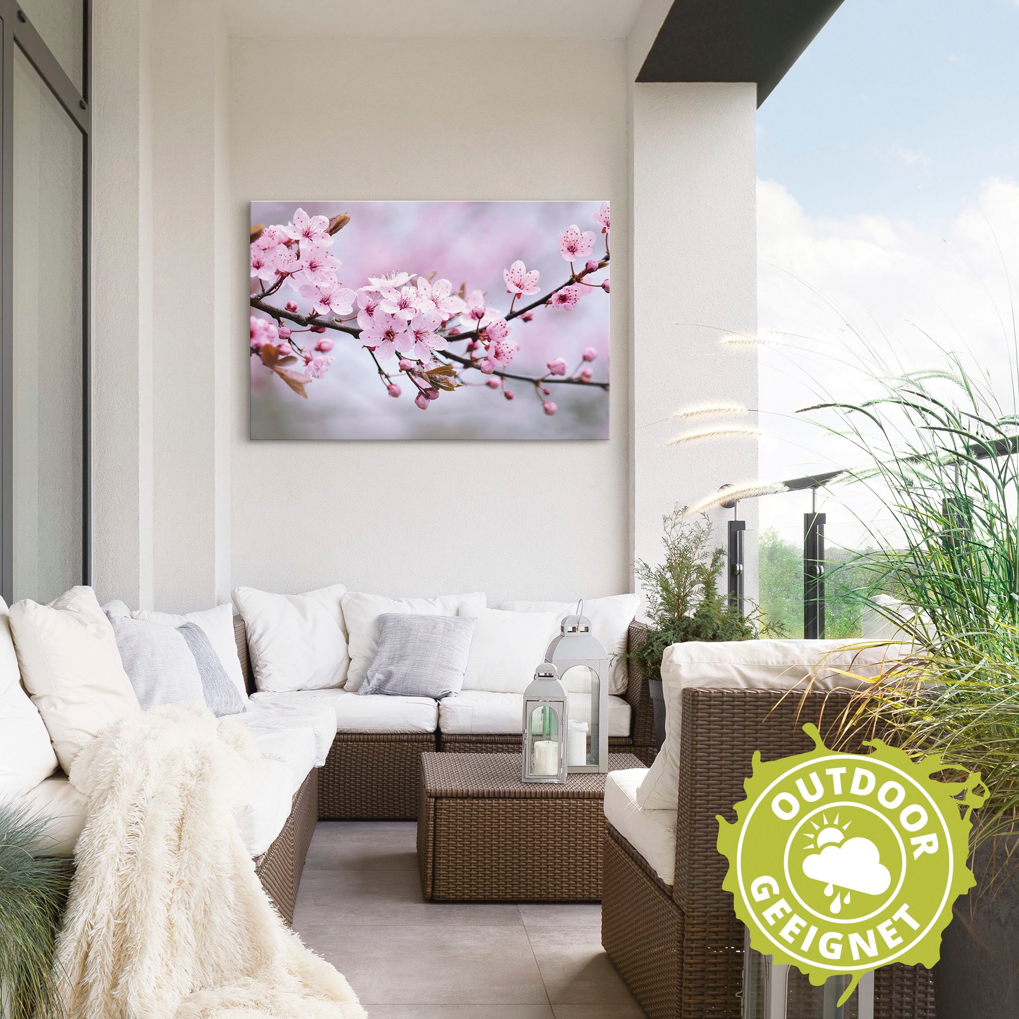 Artland Wandbild »Kirschblüten«, Blumen, (1 St.), als Alubild, Outdoorbild, Leinwandbild, Poster, Wandaufkleber