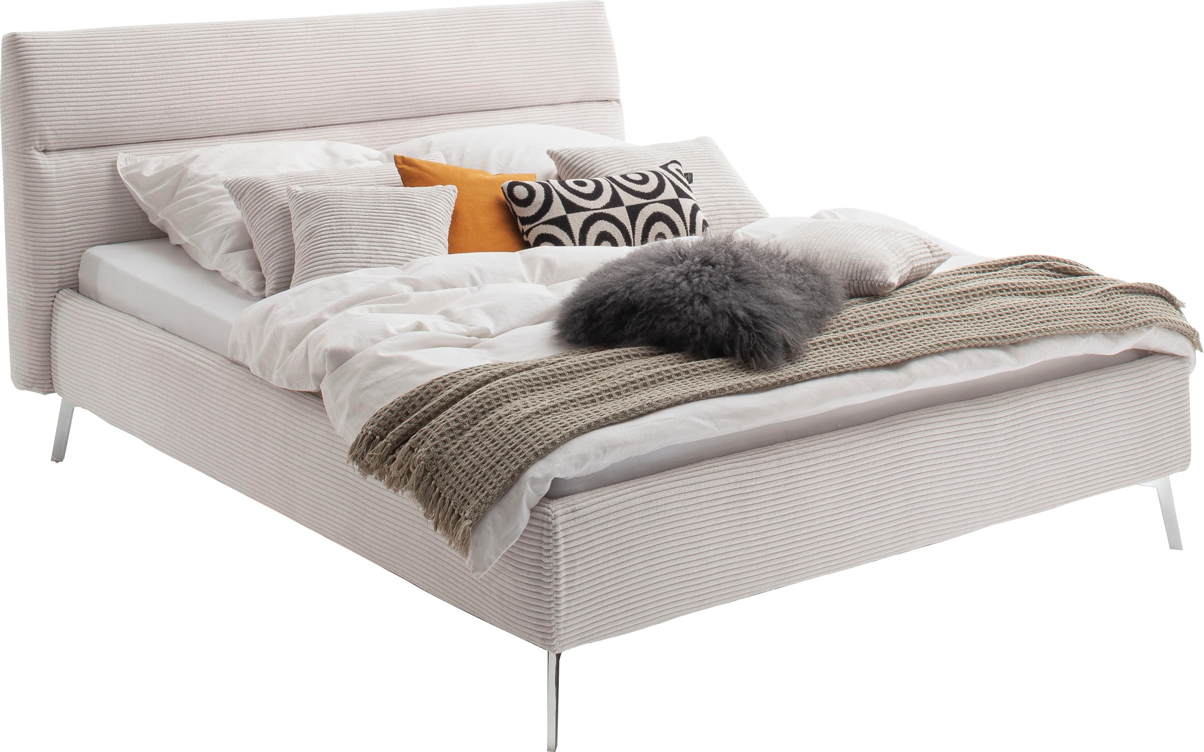 Home affaire Polsterbett »Elvo, weichgepolstertes Kopfteil, wahweise Überlä günstig online kaufen