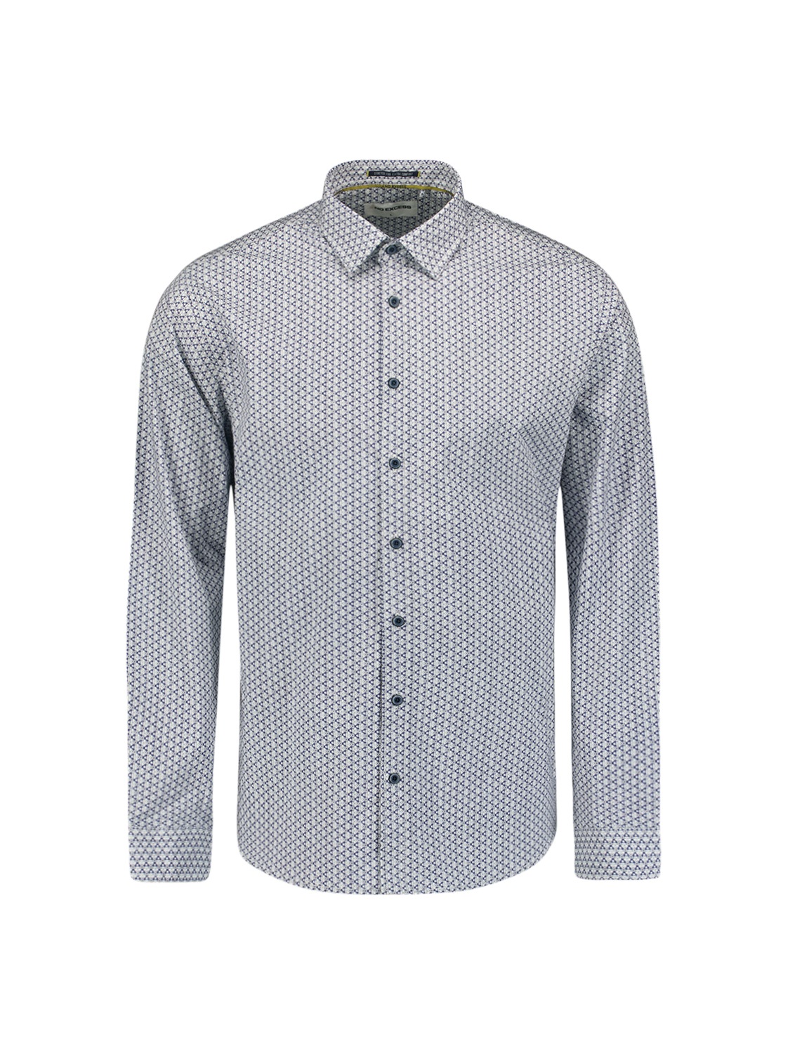 NO EXCESS Langarmhemd »No Excess Bedrucktes Stretch-Hemd«