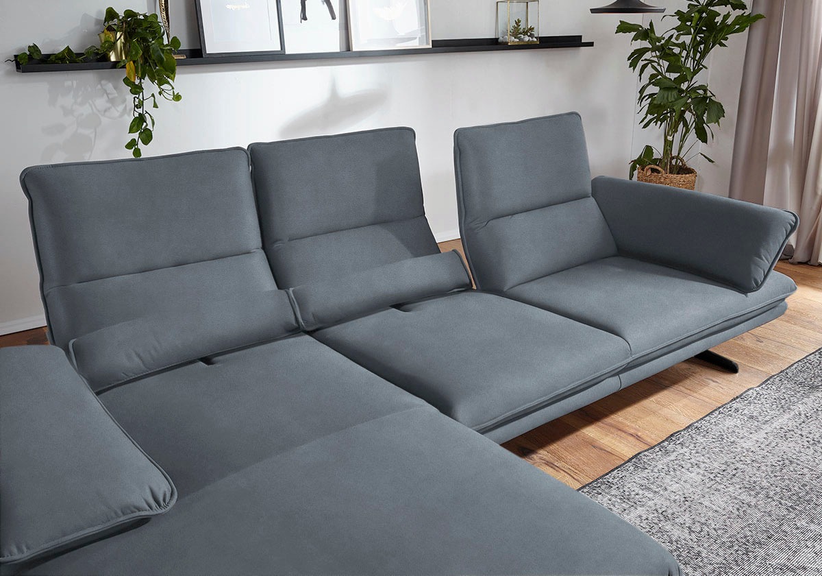 W.SCHILLIG Ecksofa »broadway, Designsofa mit tollem Sitzkomfort«, Sitztiefe günstig online kaufen