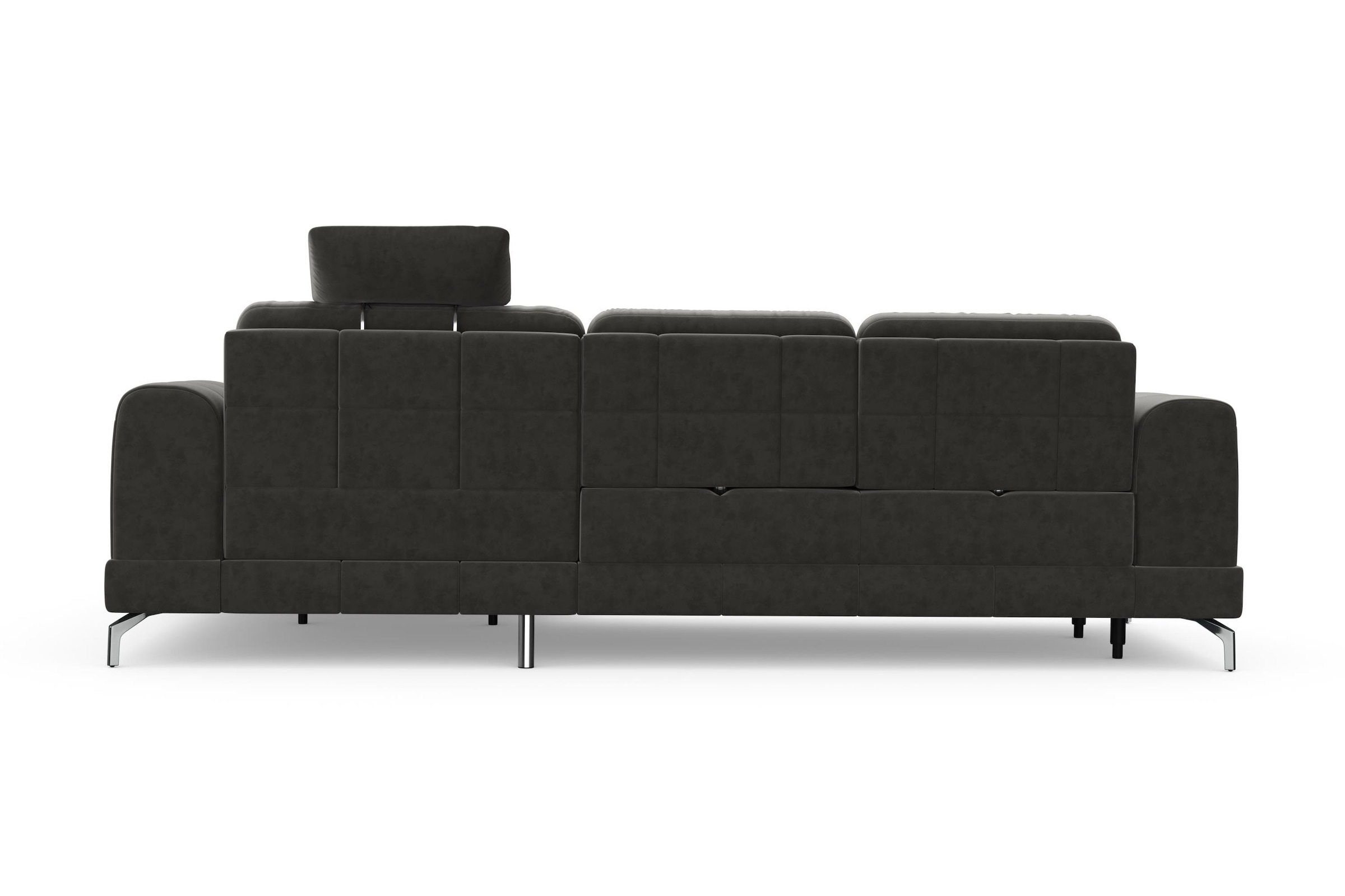 sit&more Ecksofa »Bendigo L-Form«, inklusive Sitztiefenverstellung, Bodenfreiheit 12 cm, in 2 Fußfarben