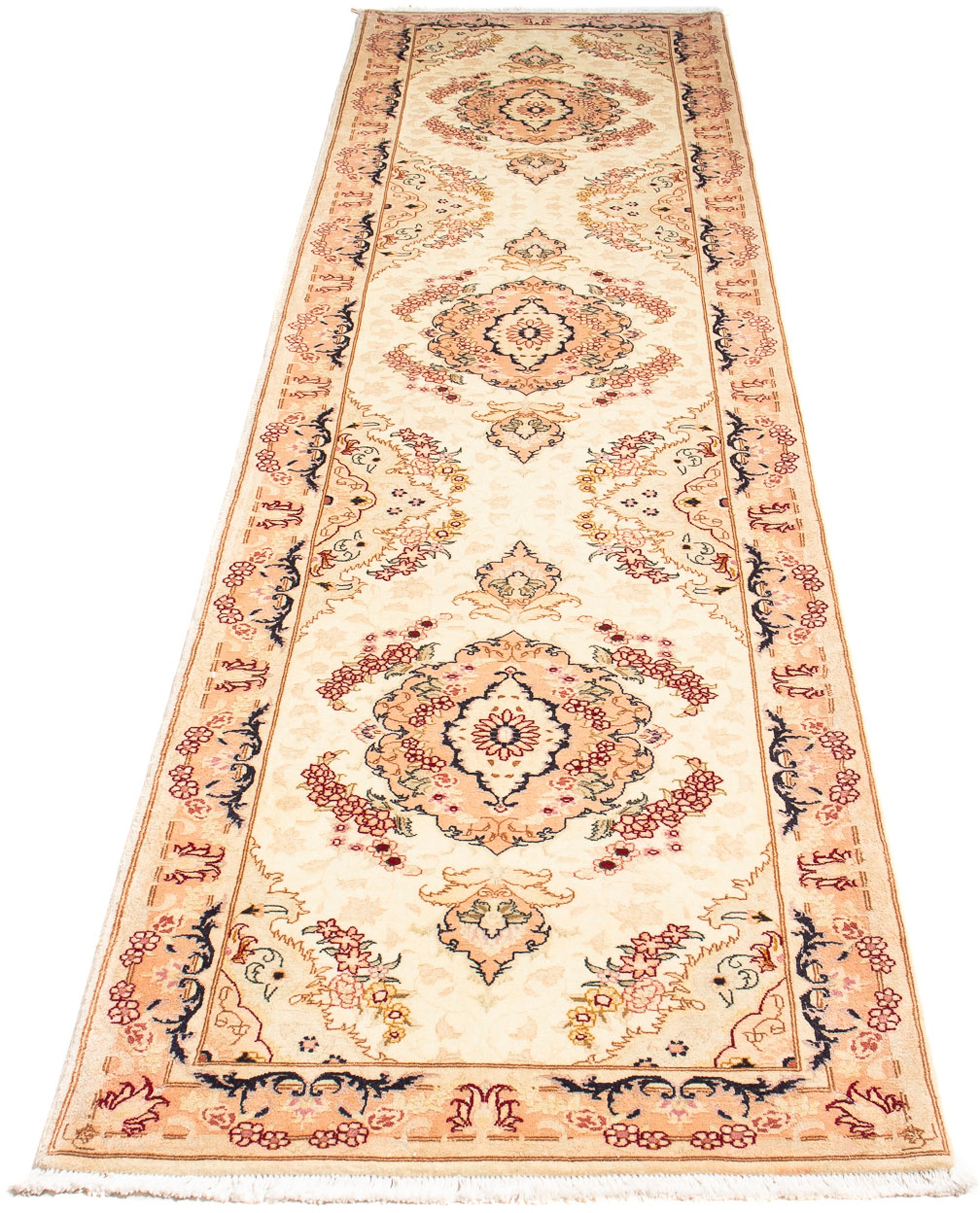 morgenland Orientteppich »Perser - Täbriz - Royal - 306 x 74 cm - beige«, r günstig online kaufen