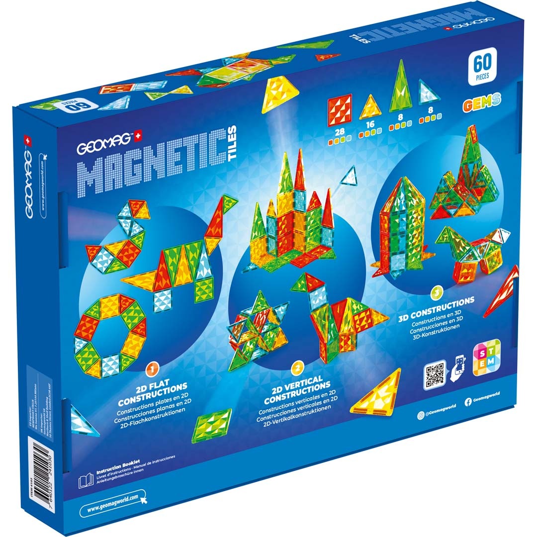 Geomag™ Magnetspielbausteine »Magnetic Tiles Gems (4103)«