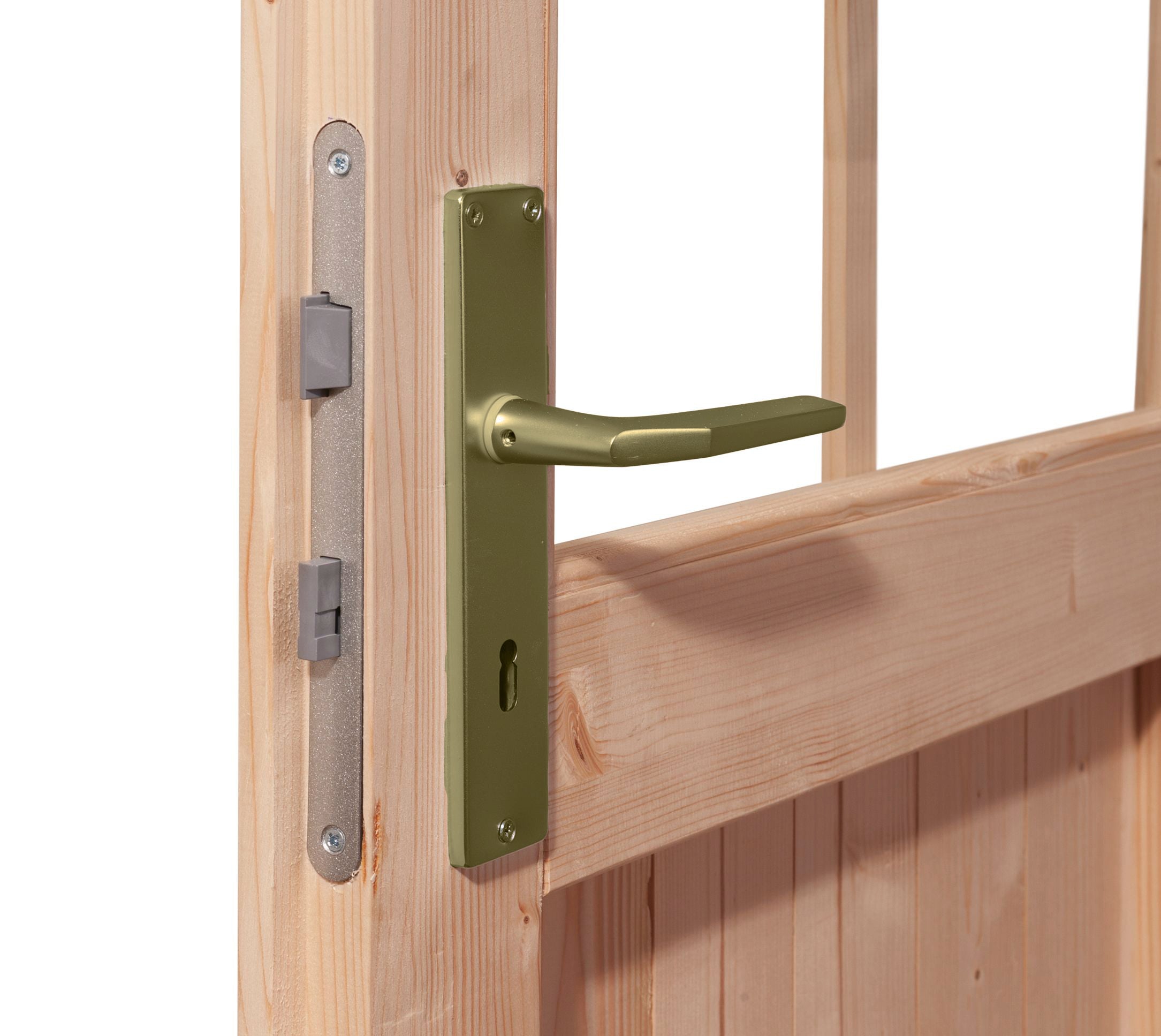 Karibu Gartenhaus »Trittau 3«, mit Anbaudach und Fenster