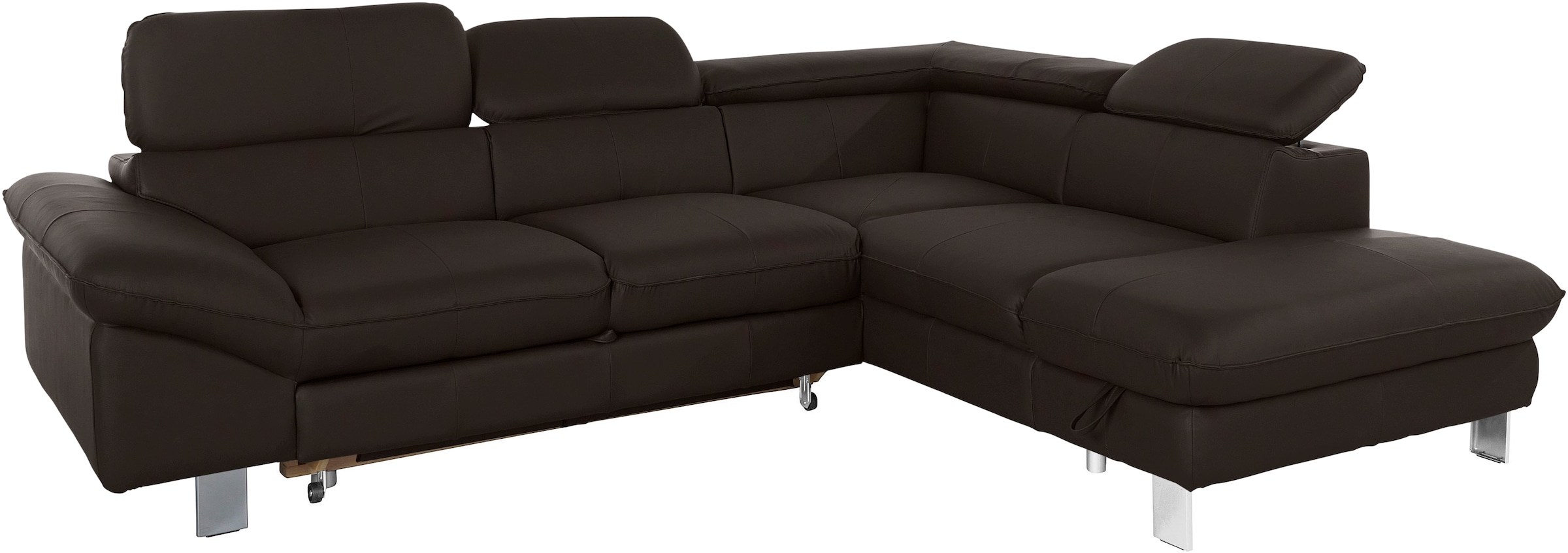 COTTA Ecksofa »Driver L-Form«, mit Kopfteilverstellung, wahlweise mit Bettfunktion & Bettkasten