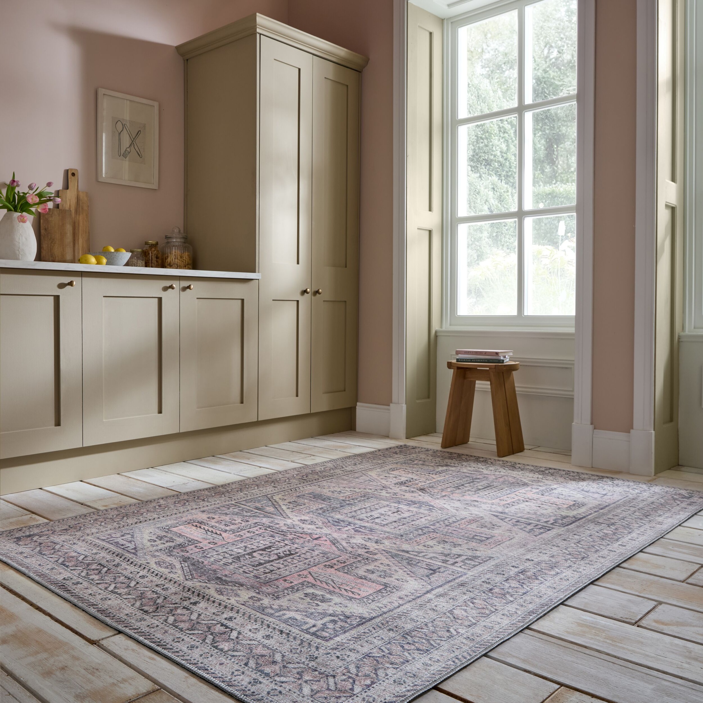FLAIR RUGS Teppich »Otis«, rechteckig, 4 mm Höhe, Waschbarer Traditioneller günstig online kaufen