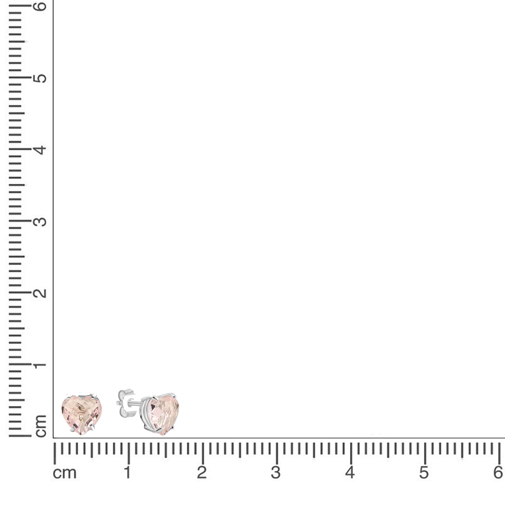 Firetti Paar Ohrstecker »Schmuck Geschenk Silber 925 Ohrschmuck Ohrringe Herz« mit Glasstein