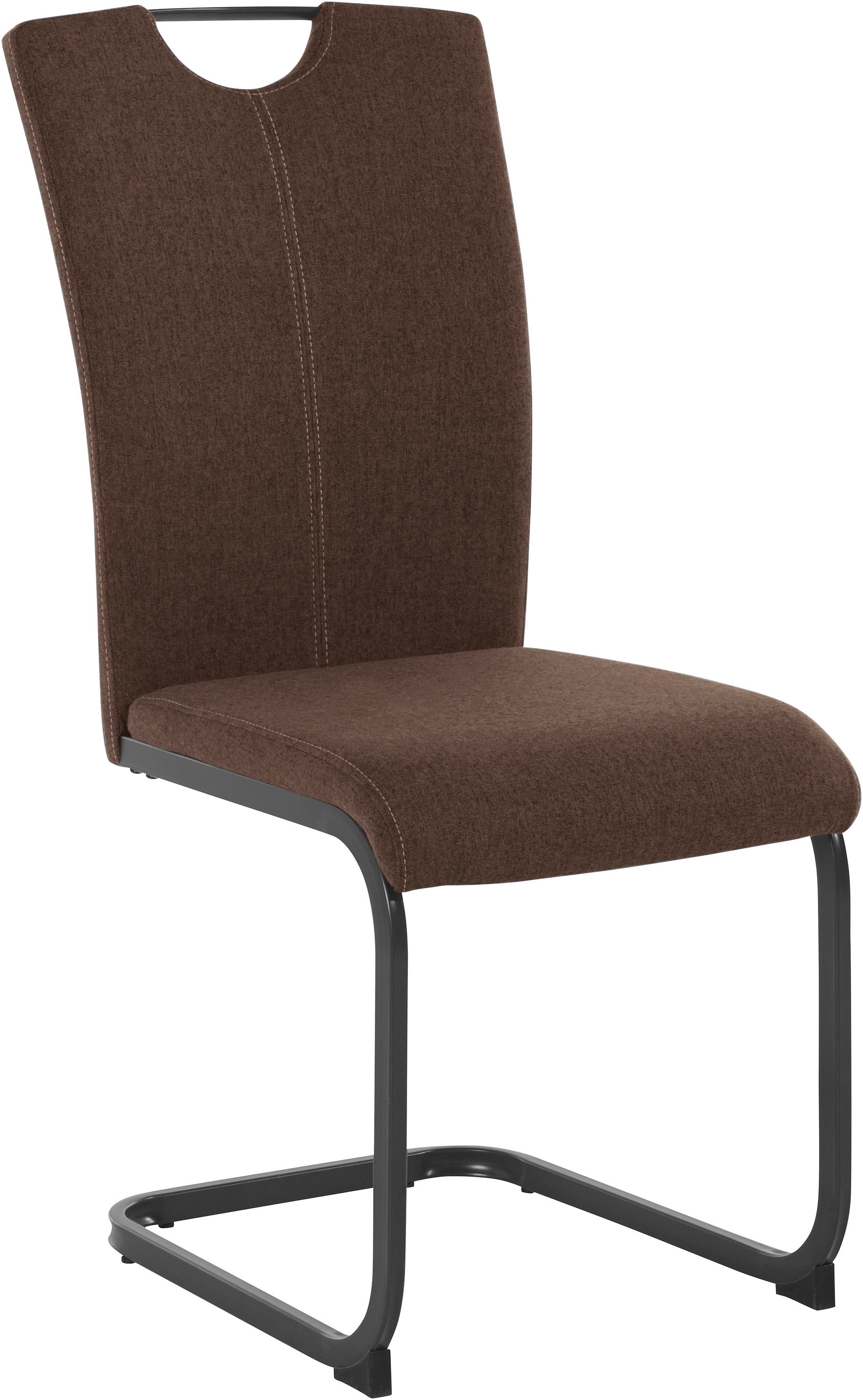 Homexperts Esszimmerstuhl »Viva«, (Set), 2 St., Webstoff, (2 oder 4 Stück), Bezug in Webstoff, Metallgestell in anthrazit