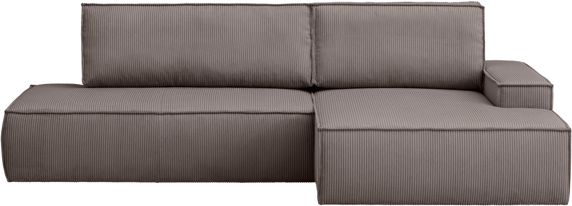 Home affaire Ecksofa »SHERWOOD, Schlafsofa in L-Form offen (275cm), Cord, L günstig online kaufen