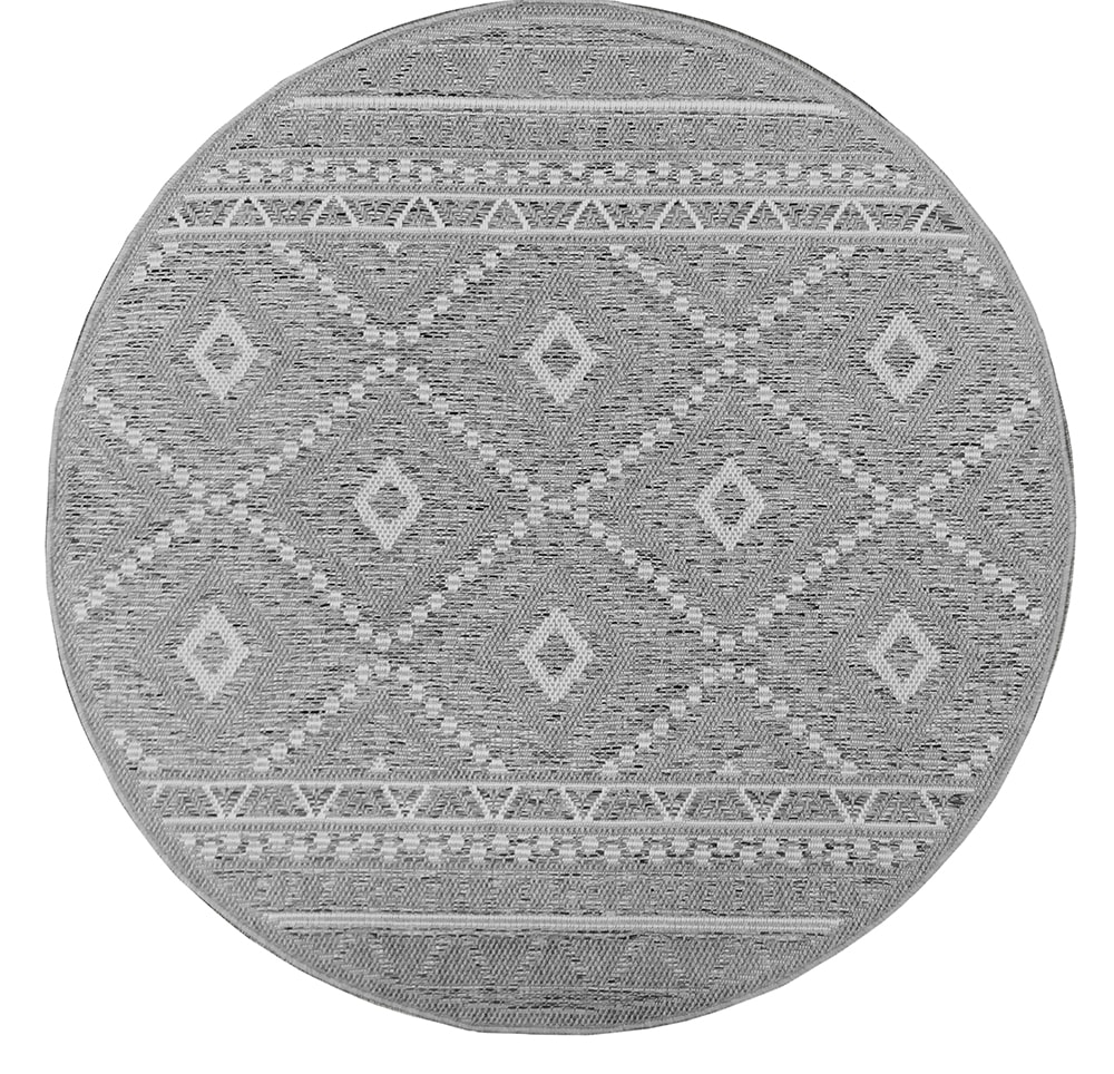 the carpet Teppich »Calgary round«, rund, 1 mm Höhe, moderner robuster In und Outdoor Teppich
