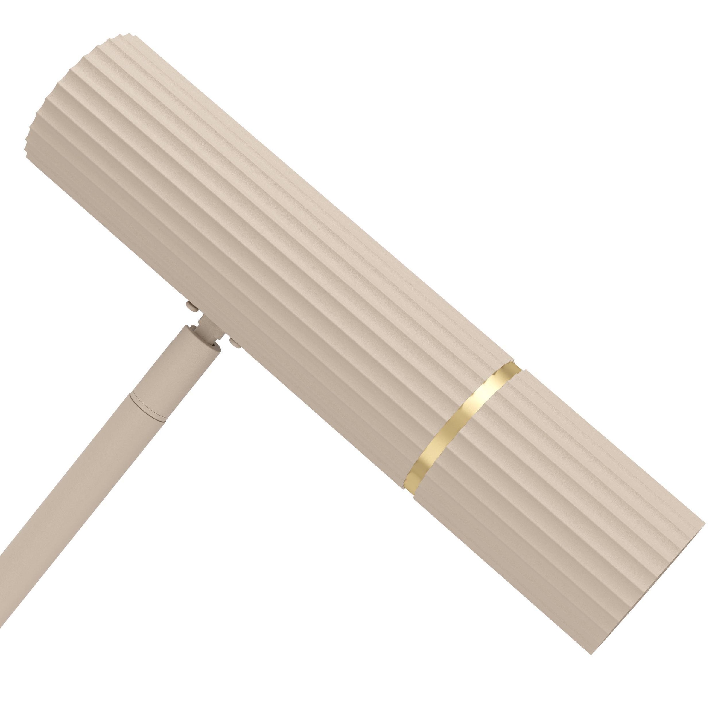 EGLO Stehlampe »Caminia LED Stehlampe, sandfarben und gold, GU10, Eck Standleuchte,« GU10 1 Stk. Stehleuchte - L40,5 x B27 x H158,5 cm - 1X4,7W inkl.