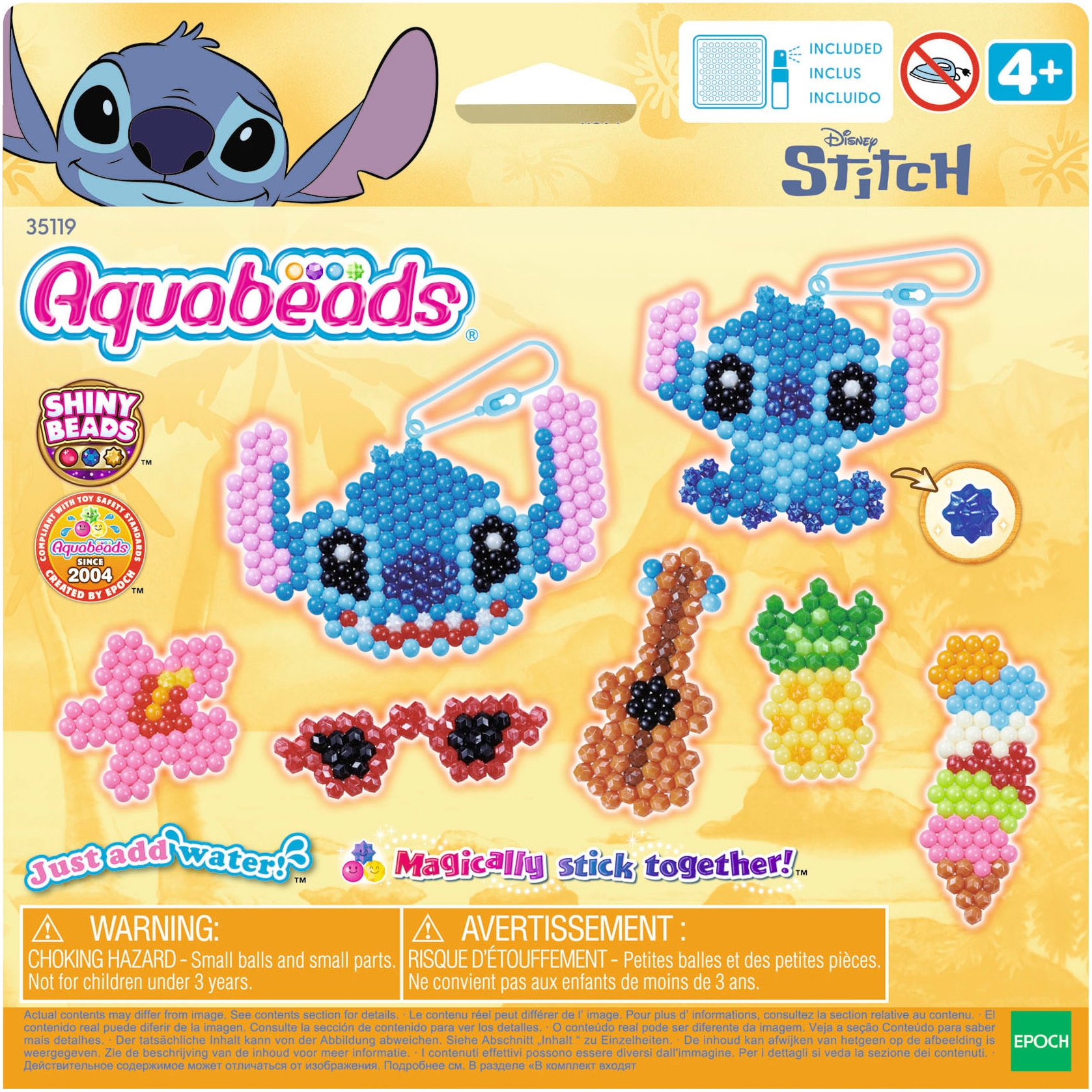 Aquabeads Kreativset »Stitch, Schlüsselanhänger Bastelset«