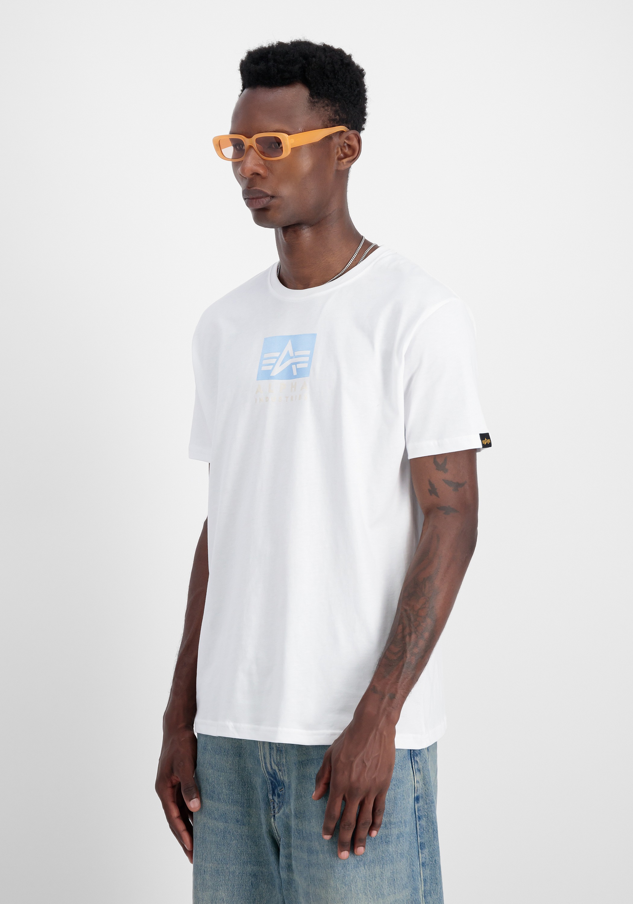 Alpha Industries T-Shirt »Alpha Industries Men - T-Shirts Satin Logo T«