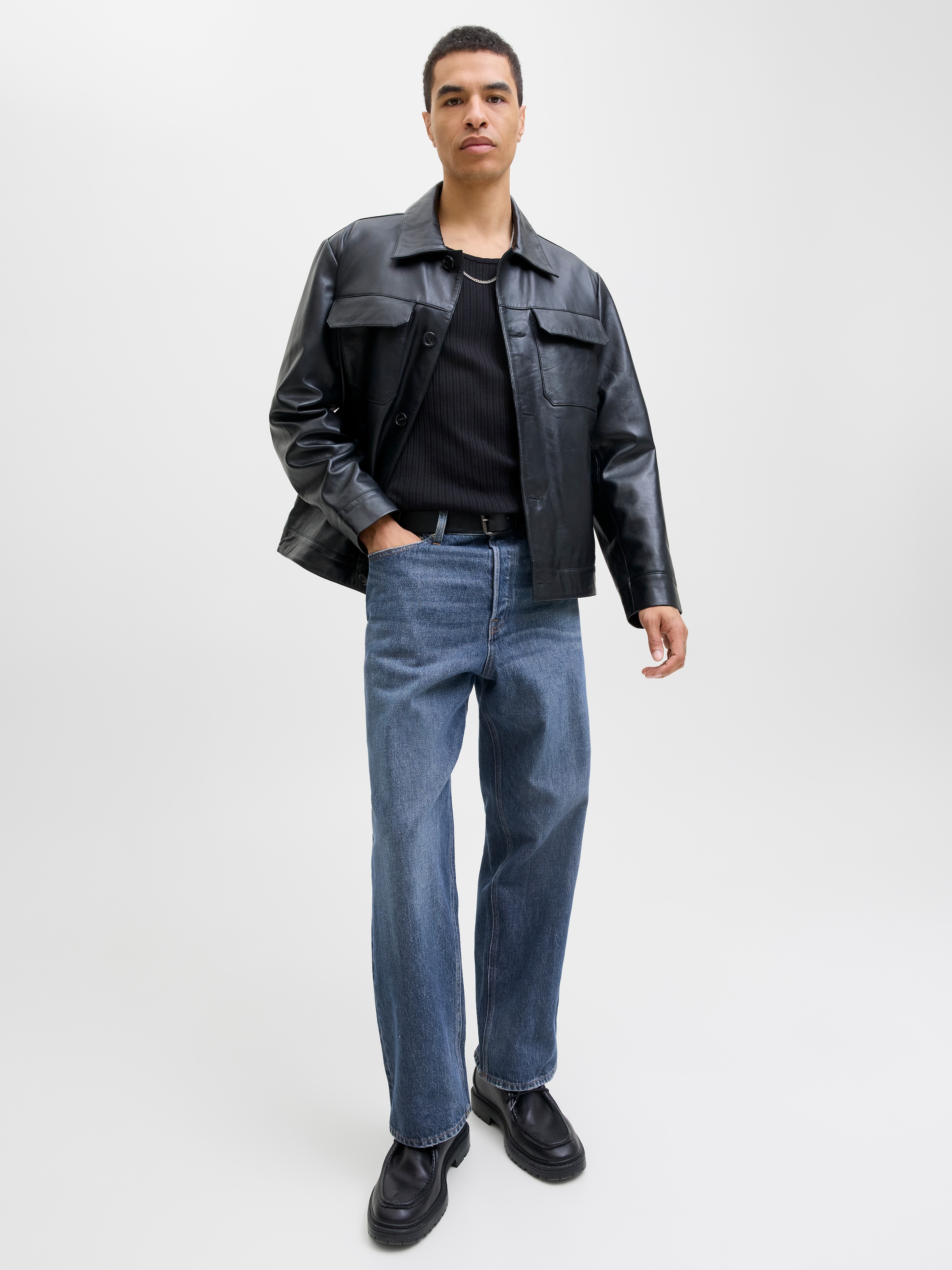 Jack & Jones Relax-fit-Jeans »JJIALEX mit cleanem Look und Taschenvielfalt«, mit Gürtelschlaufen