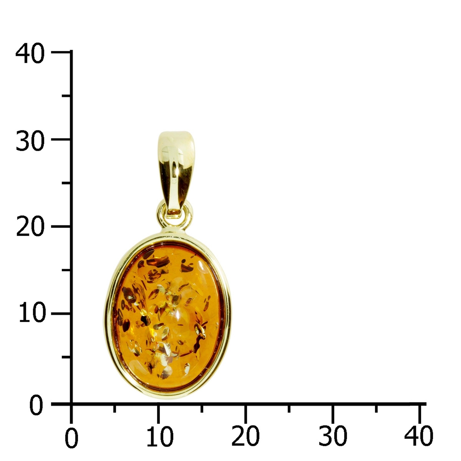 OSTSEE-SCHMUCK Kettenanhänger »Ostsee-Schmuck Anhänger Classic 17x12 mm«, (1 tlg.)