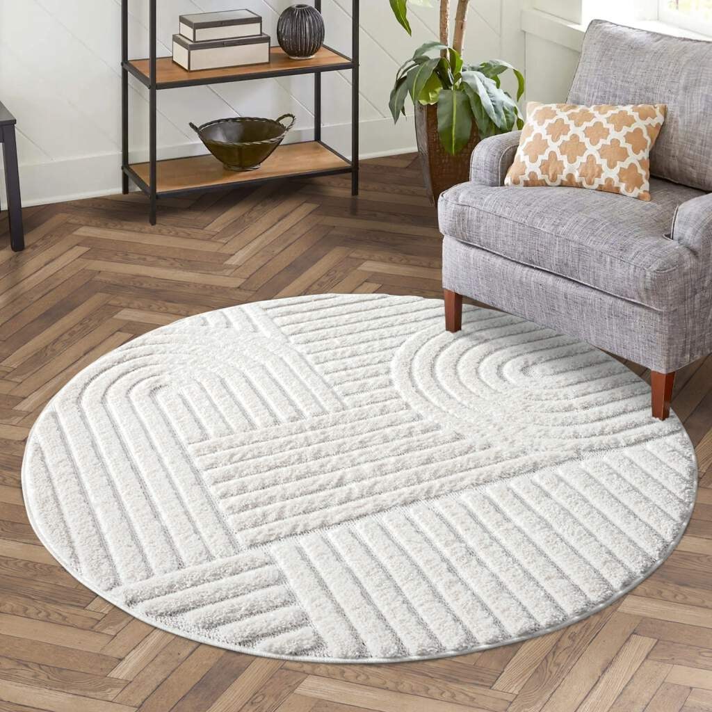 Carpet City Hochflor-Teppich »FOCUS765«, rund, 20 mm Höhe, Boho-Teppich, Ho günstig online kaufen