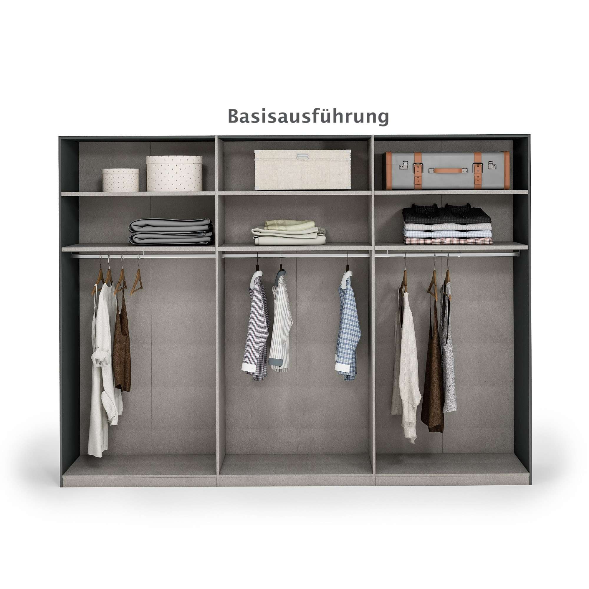 INOSIGN Kleiderschrank »AMETISTA, Drehtürenschrank, designgeformten Fronten«, Made in Italy, hochglanz lackiert, Basisausführung, Zubehör extra