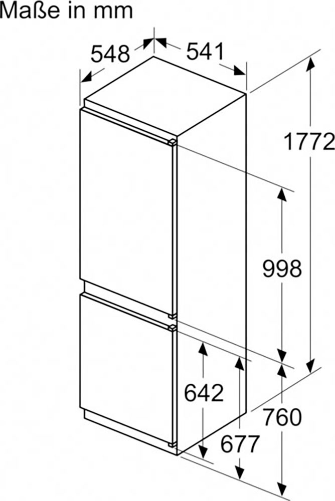 Constructa Einbaukühlgefrierkombination »CK786NSE0«