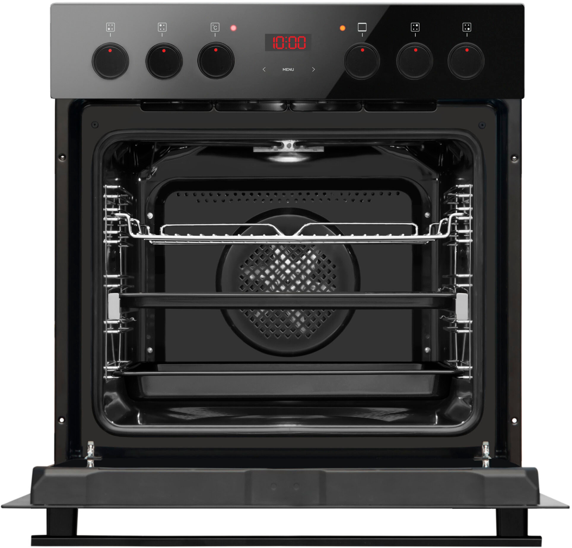 Amica Elektro-Herd-Set Fusion Design »EHCX 933 200 S«, mit 1-fach-Teleskopauszug, Steam Clean, (Set, 1 St.)