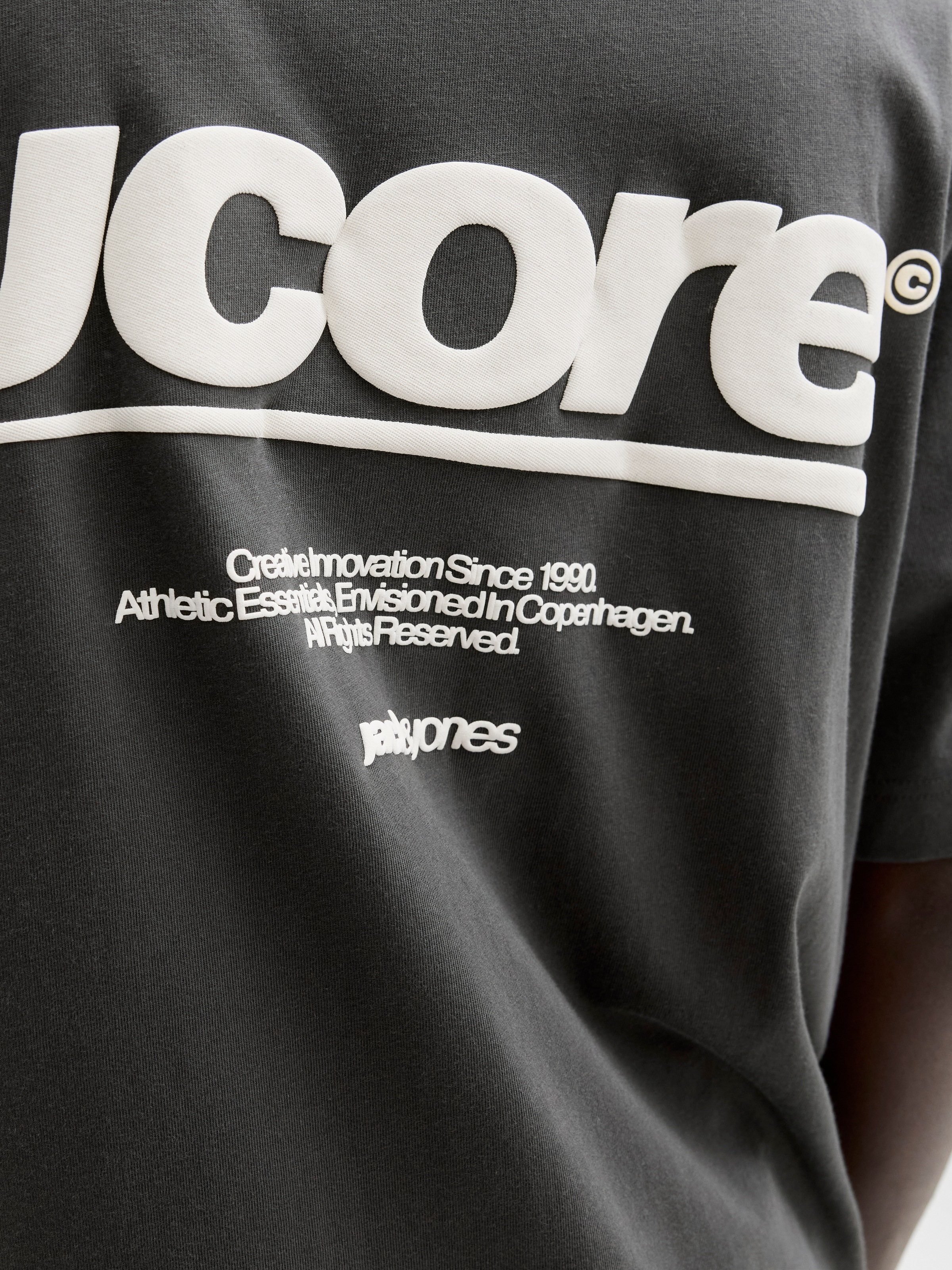 Jack & Jones PlusSize T-Shirt »JCOCLUB BACK TEXT PRINT TEE SS CN PLS«