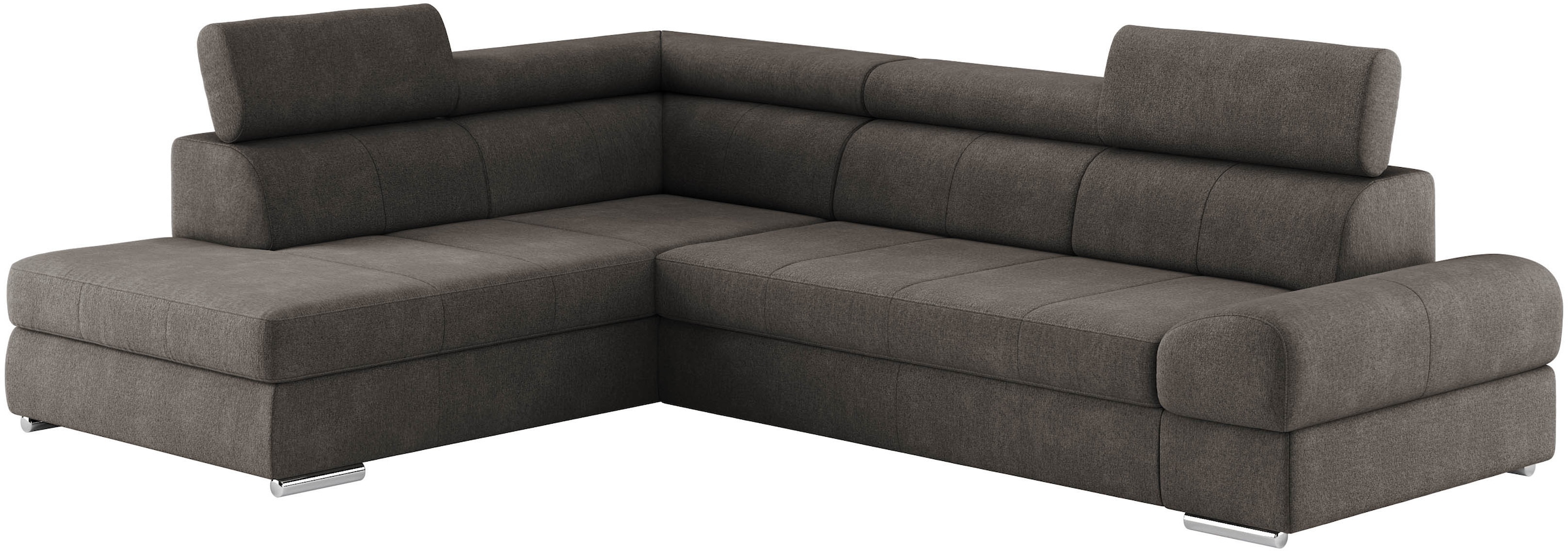 sit&more Ecksofa »Broadway L-Form«, mit verstellbaren Kopfteilen, wahlweise mit Bettfunktion