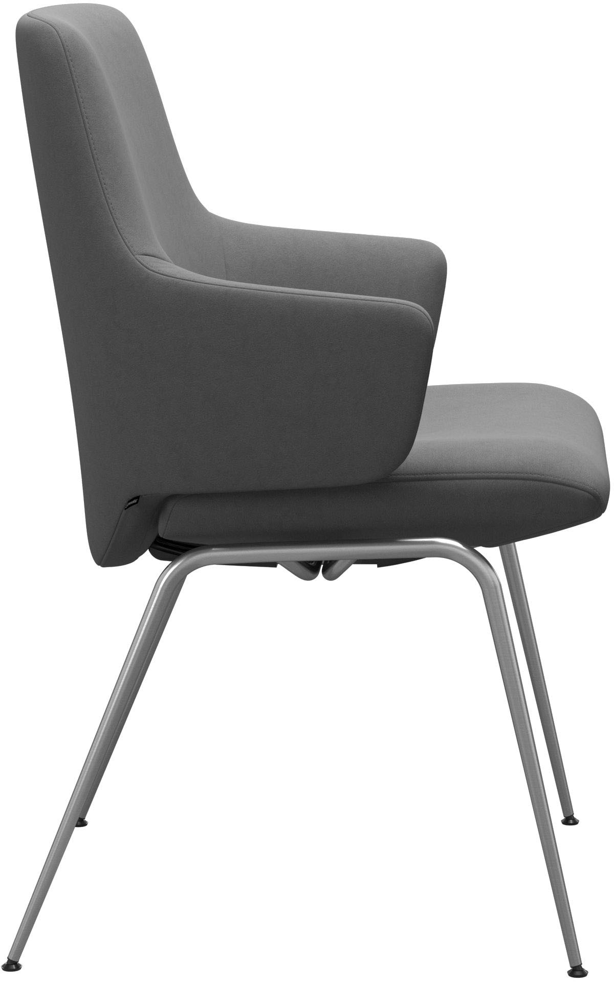Stressless® Polsterstuhl »Laurel« () Low Back mit Armlehne, Größe L, mit Beinen aus Stahl in Chrom glänzend