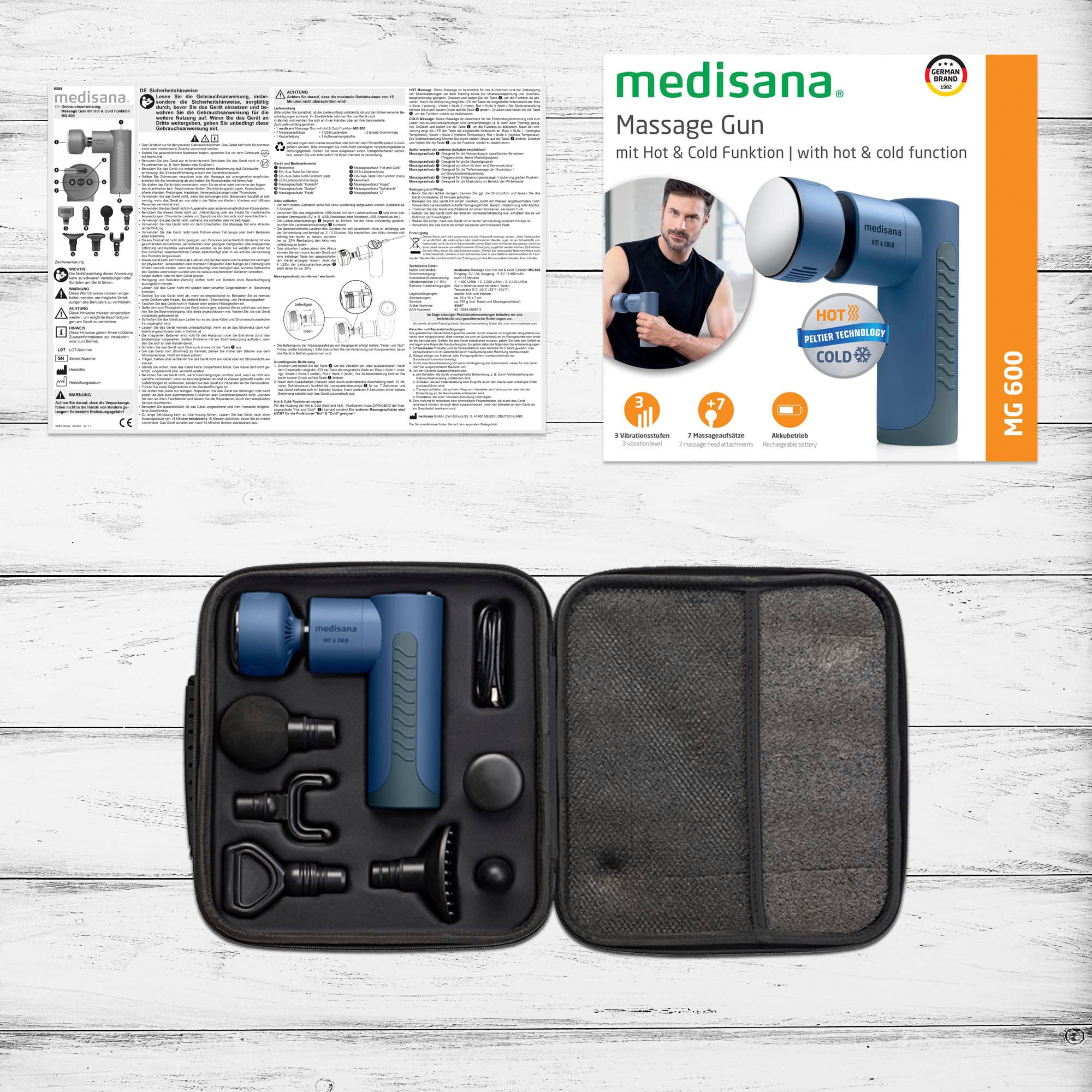 Medisana Massagepistole »MG600«, mit Hot & Cold Funktion